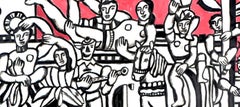 Fernand Leger, Grand Parade on Red Background, from Contrastes, 1959 (after)