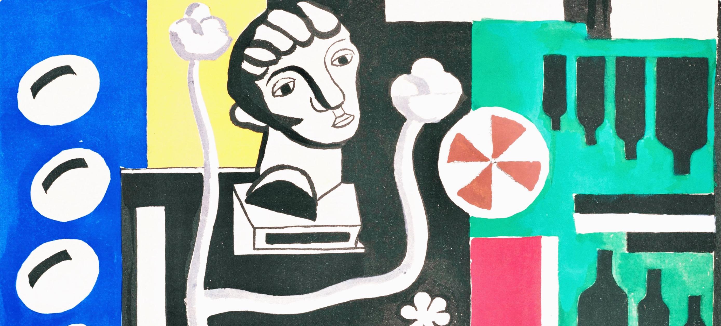 Fernand Leger, Still Life with Bust, from Contrastes, 1959 (after) - Print by Fernand Léger
