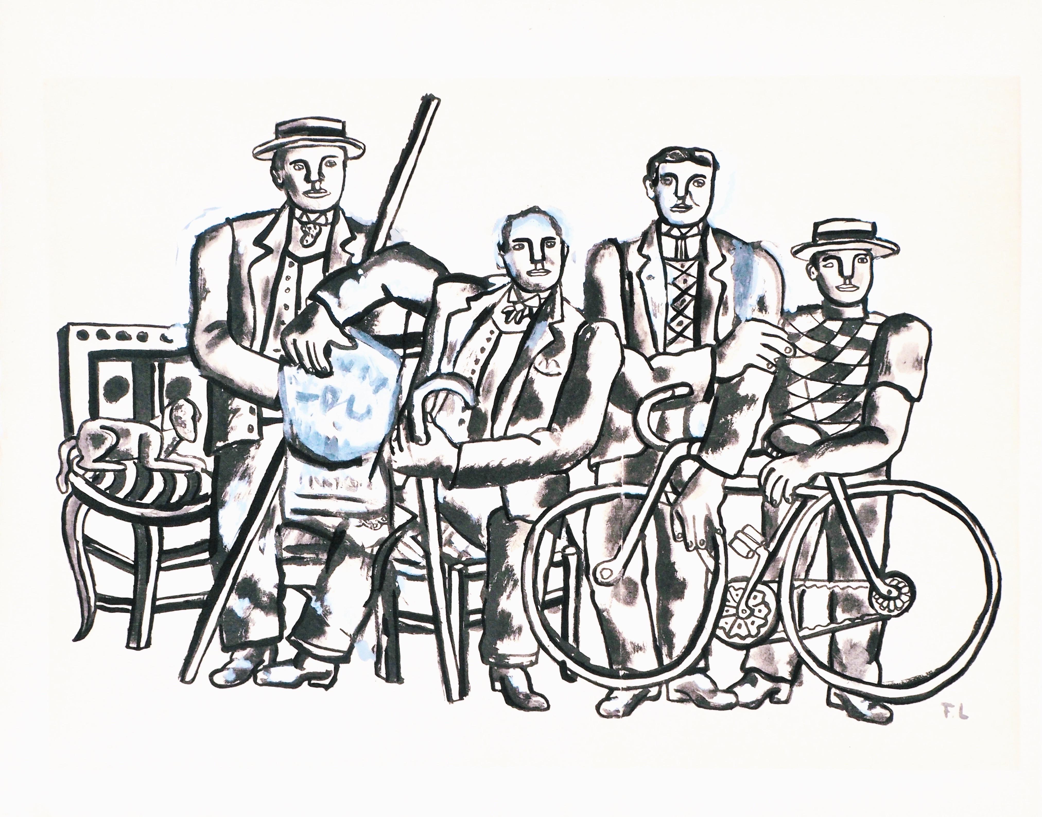 Fernand Leger, The Team at Rest, from Contrastes, 1959 (after)