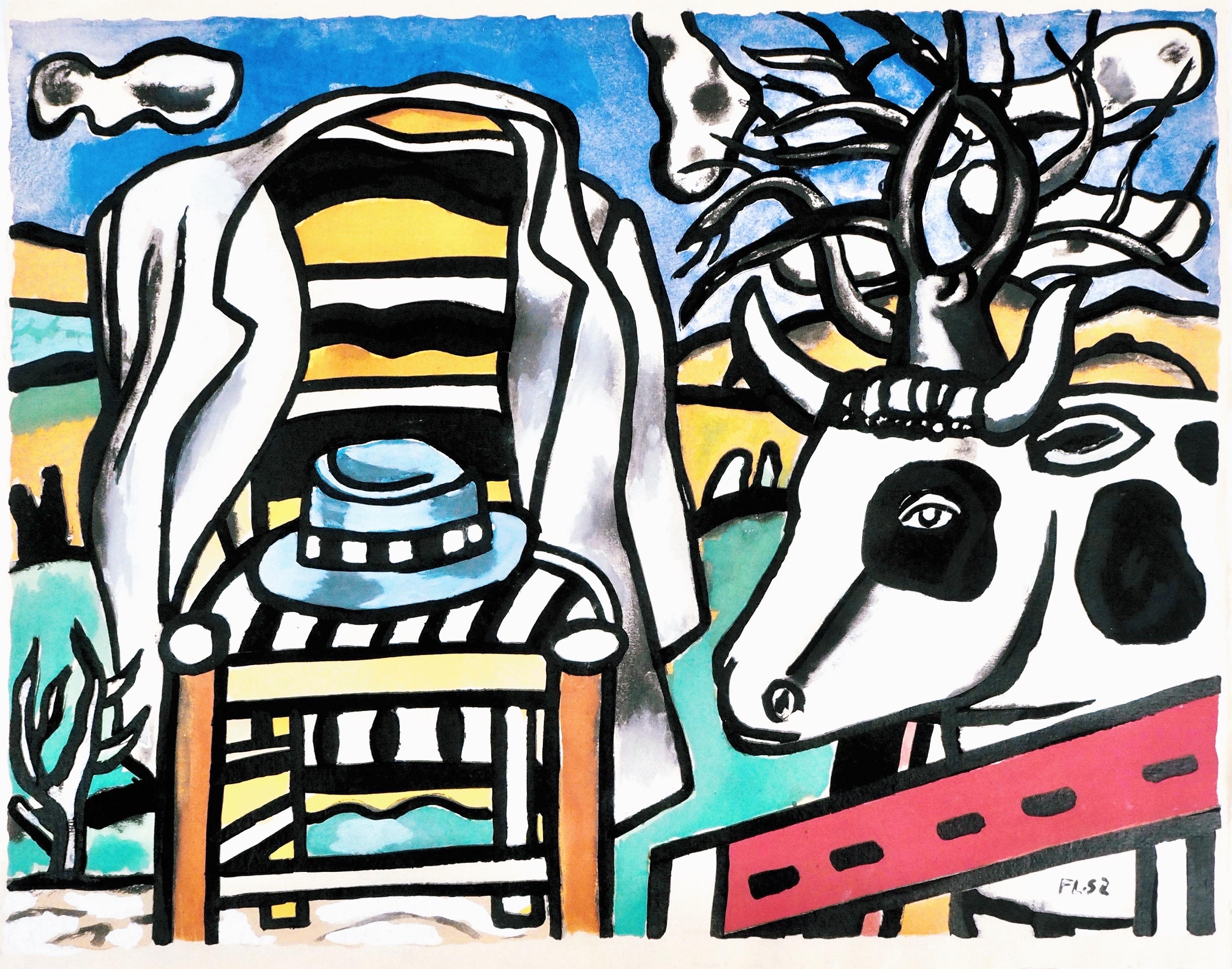 Fernand Leger, The Chair and the Cow, from Contrastes, 1959 (after)