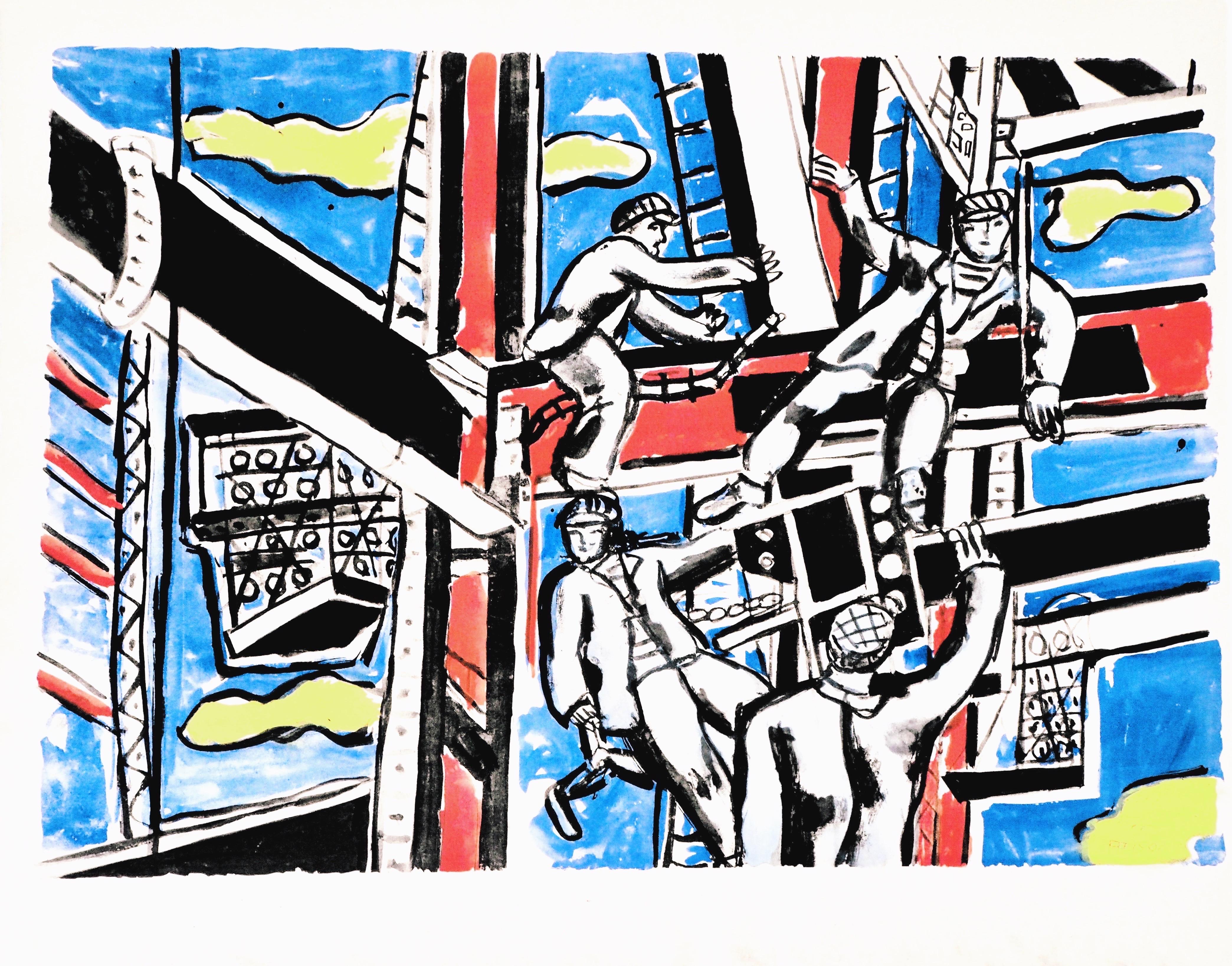 Fernand Leger, The Builders, from Contrastes, 1959 (after)