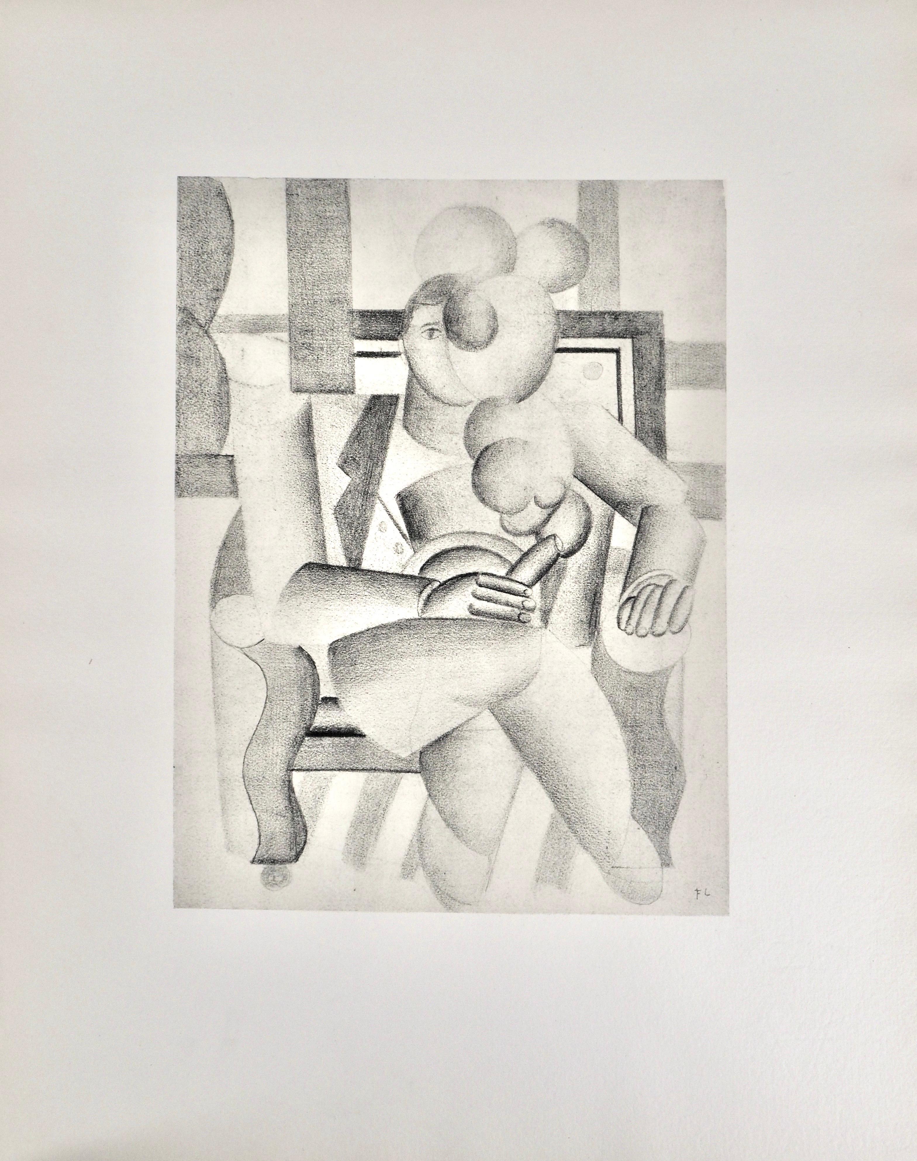 Lithographie et pochoir sur papier a la cuve du moulin Richard de Bas spécialement filigrané pour cette édition papier. Inscription : signée dans la planche et non numérotée, telle qu'elle a été publiée. Bon état. Notes : Extrait du folio