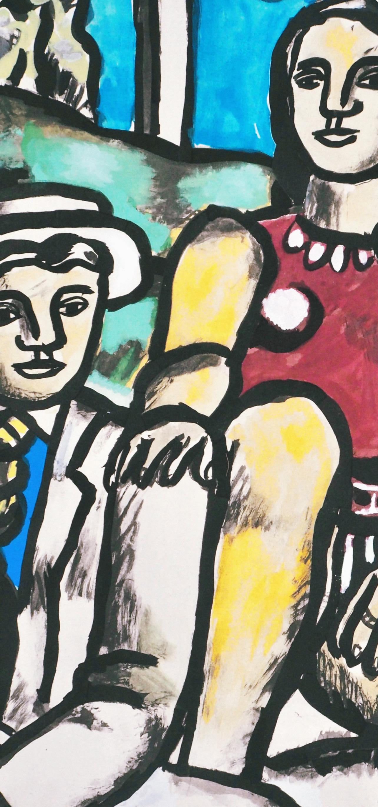 Fernand Leger, The Lovers, from Contrastes, 1959 (after) - Print by Fernand Léger