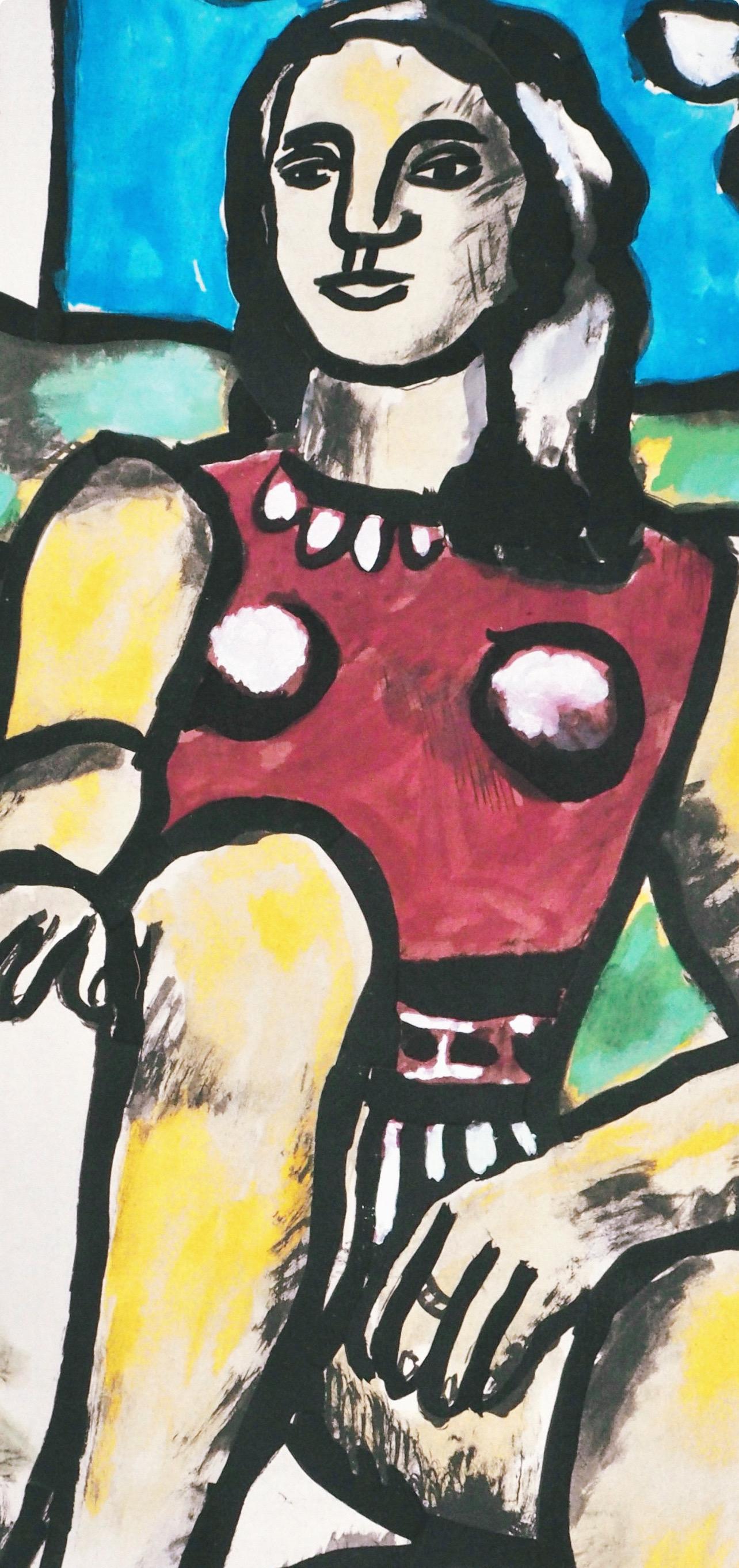 Fernand Leger, The Lovers, from Contrastes, 1959 (after) - Modern Print by Fernand Léger