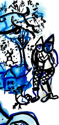 Marc Chagall, In the Village, from Color of Love, 1958 (after)