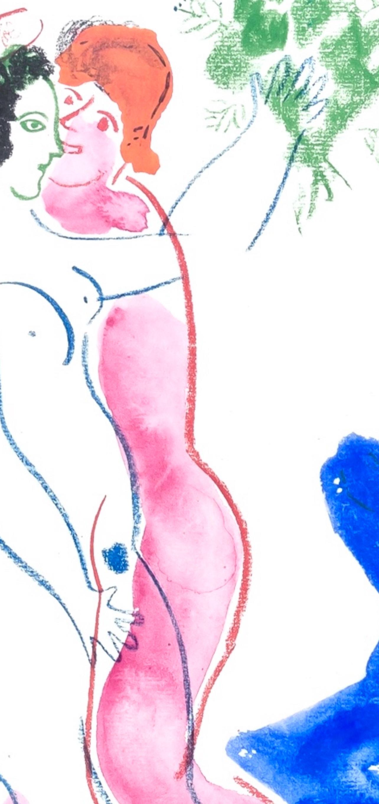 Marc Chagall, The Blue Beast, from Color of Love, 1958 (after) For Sale 2