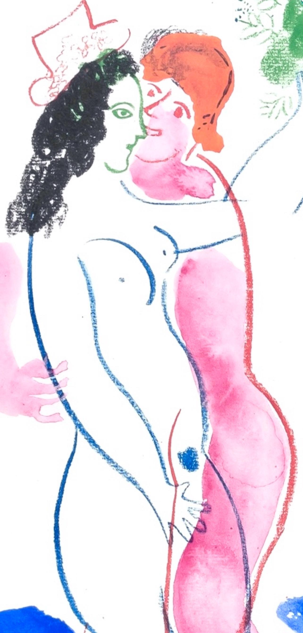 Marc Chagall, The Blue Beast, from Color of Love, 1958 (after) For Sale 1