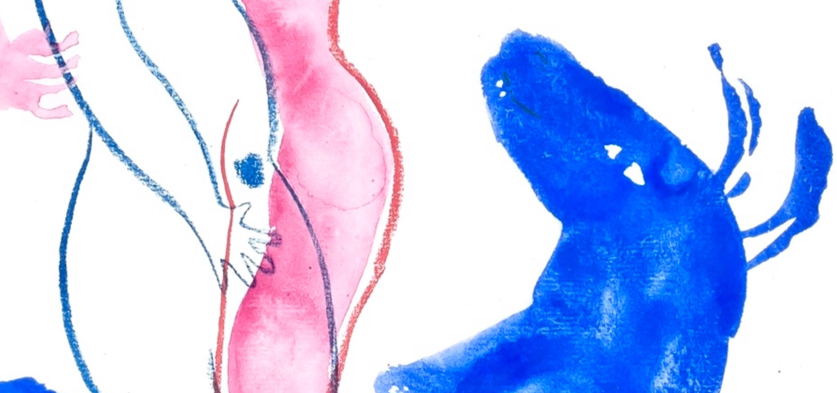 Marc Chagall, The Blue Beast, from Color of Love, 1958 (after) For Sale 3