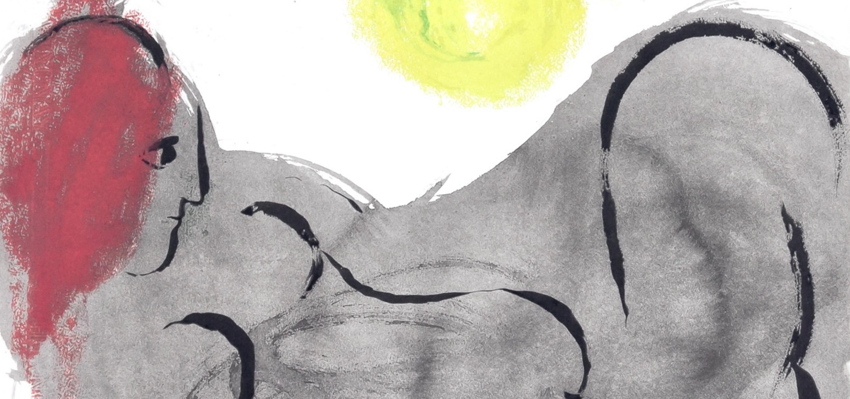 Marc Chagall, Nude with Bird, from Color of Love, 1958 (after) For Sale 1