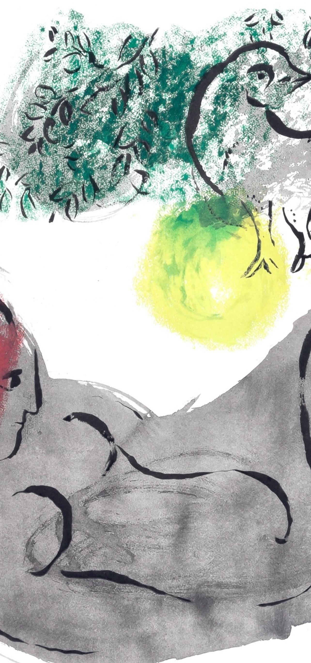 Marc Chagall, Nude with Bird, from Color of Love, 1958 (after) For Sale 3