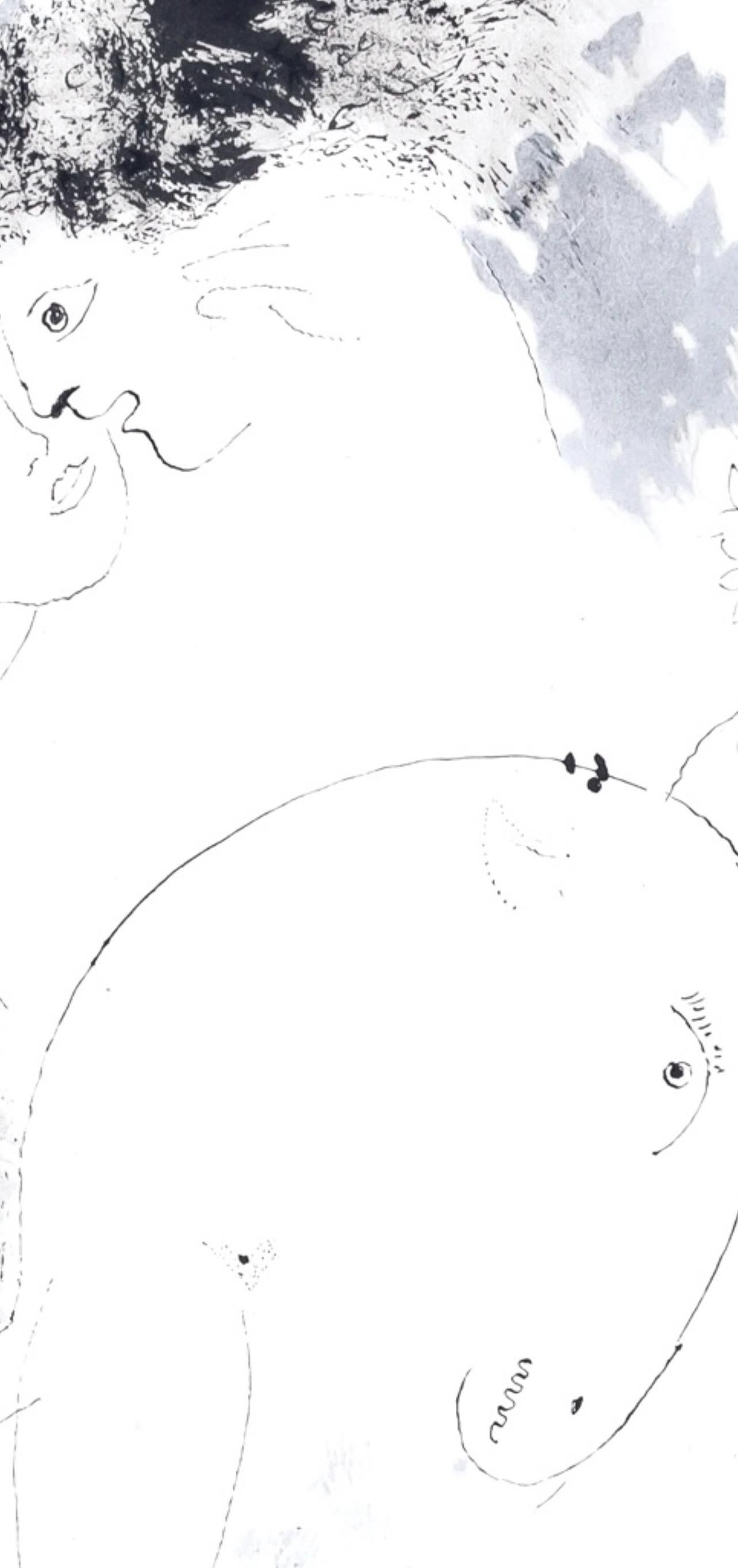 Marc Chagall, The Dawn, from Color of Love, 1958 (after) For Sale 3