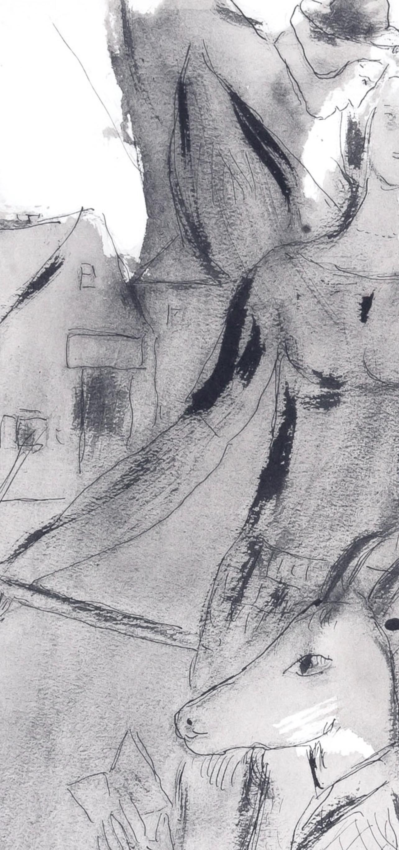 Marc Chagall, Winged Acrobat, from Color of Love, 1958 (after) For Sale 3