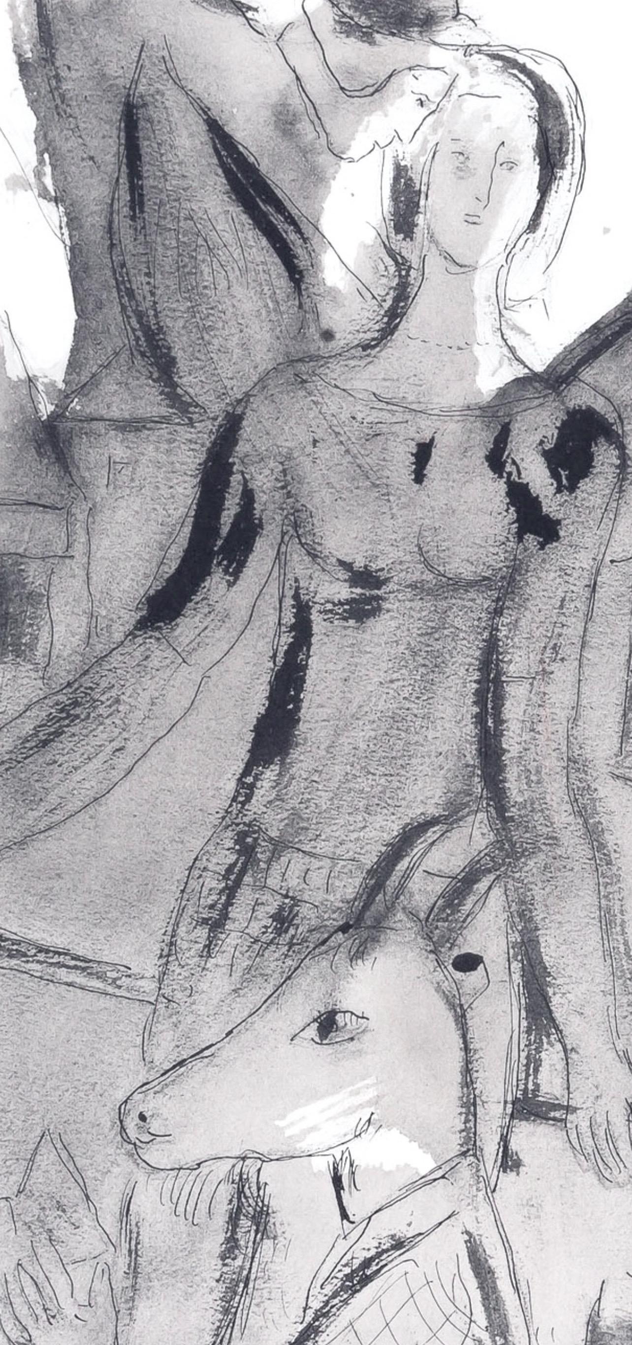 Marc Chagall, Winged Acrobat, from Color of Love, 1958 (after) For Sale 1