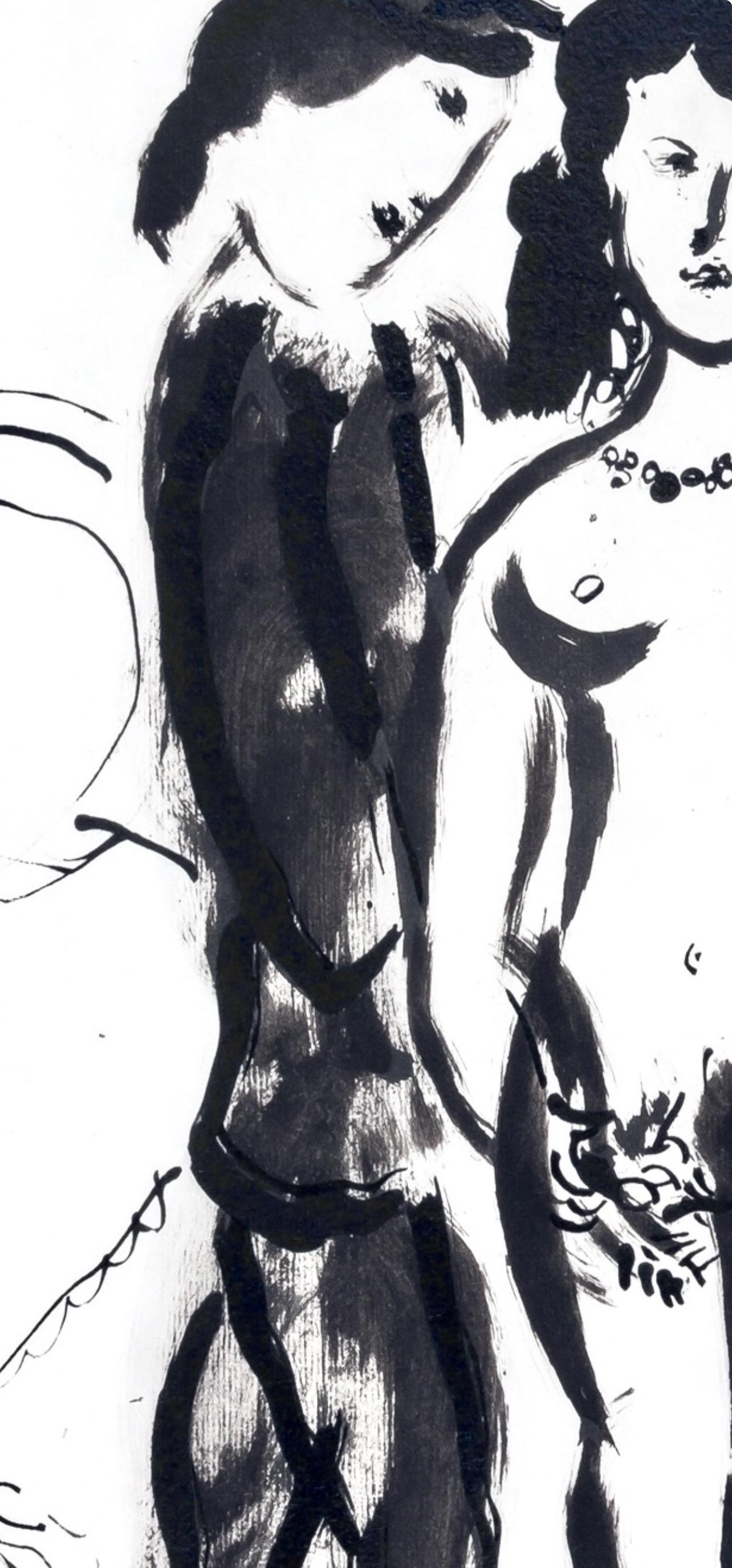 Marc Chagall, The Lovers, from Color of Love, 1958 (after) For Sale 3