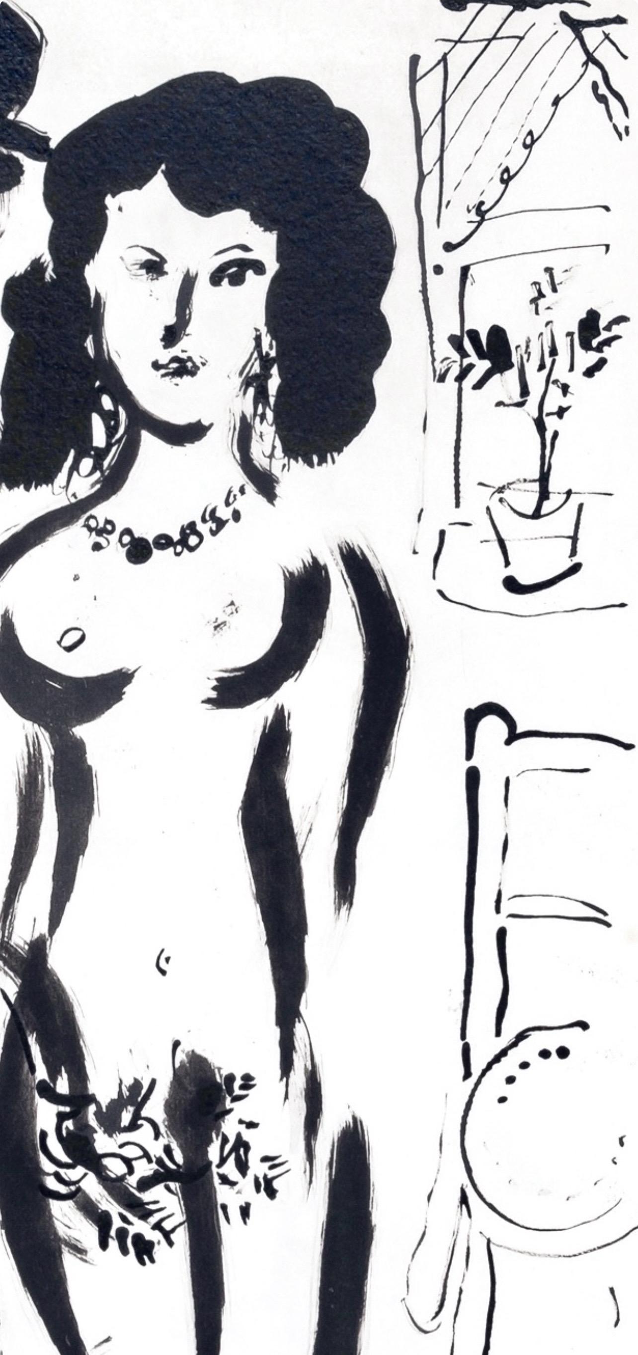 Marc Chagall, The Lovers, from Color of Love, 1958 (after) For Sale 2