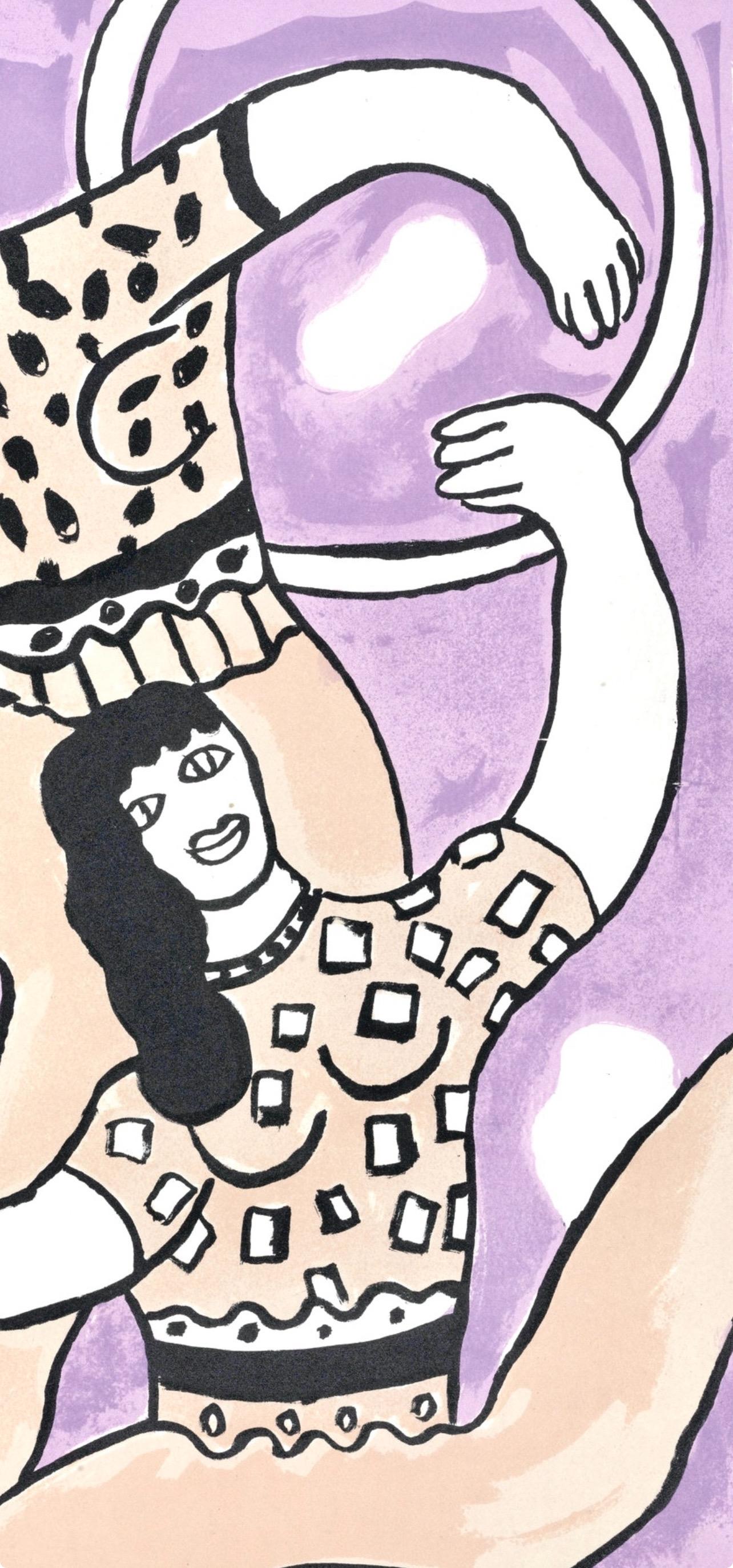 Fernand Leger, Plate 37, from Circus, 1950 - Modern Print by Fernand Léger