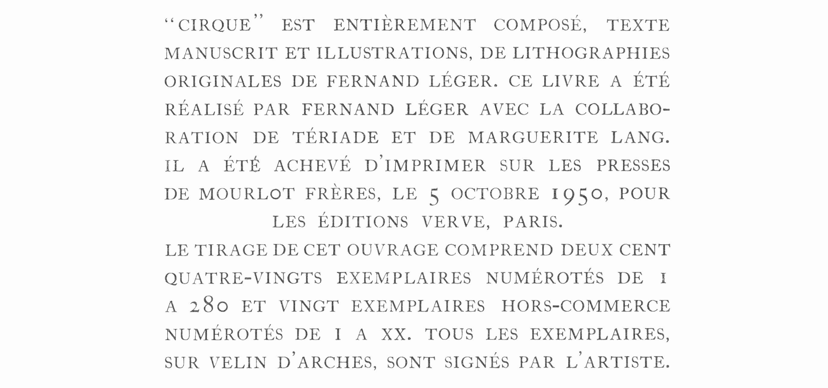 Fernand Leger, Plate 22, from Circus, 1950 For Sale 1
