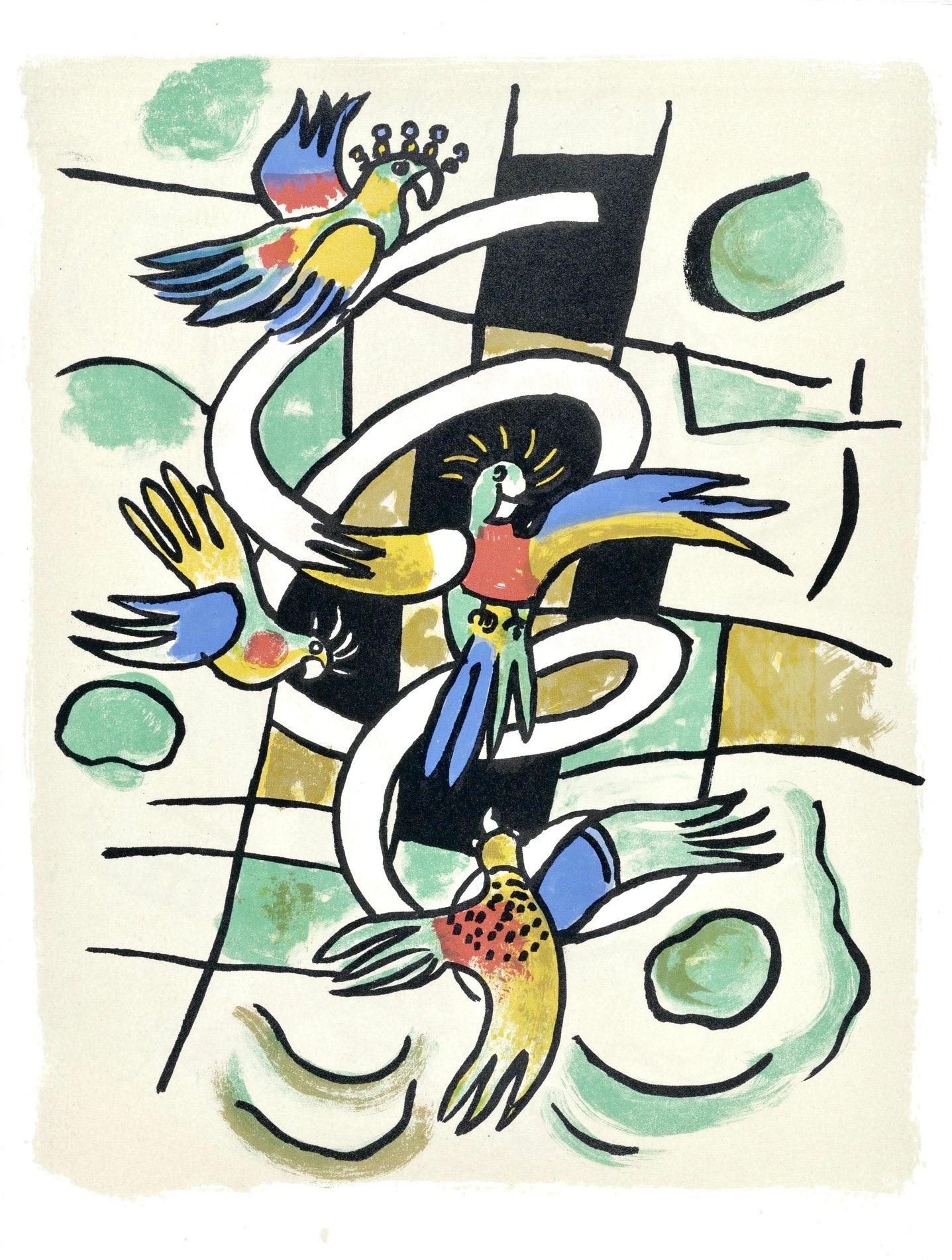 Fernand Leger, Plate 28, from Circus, 1950