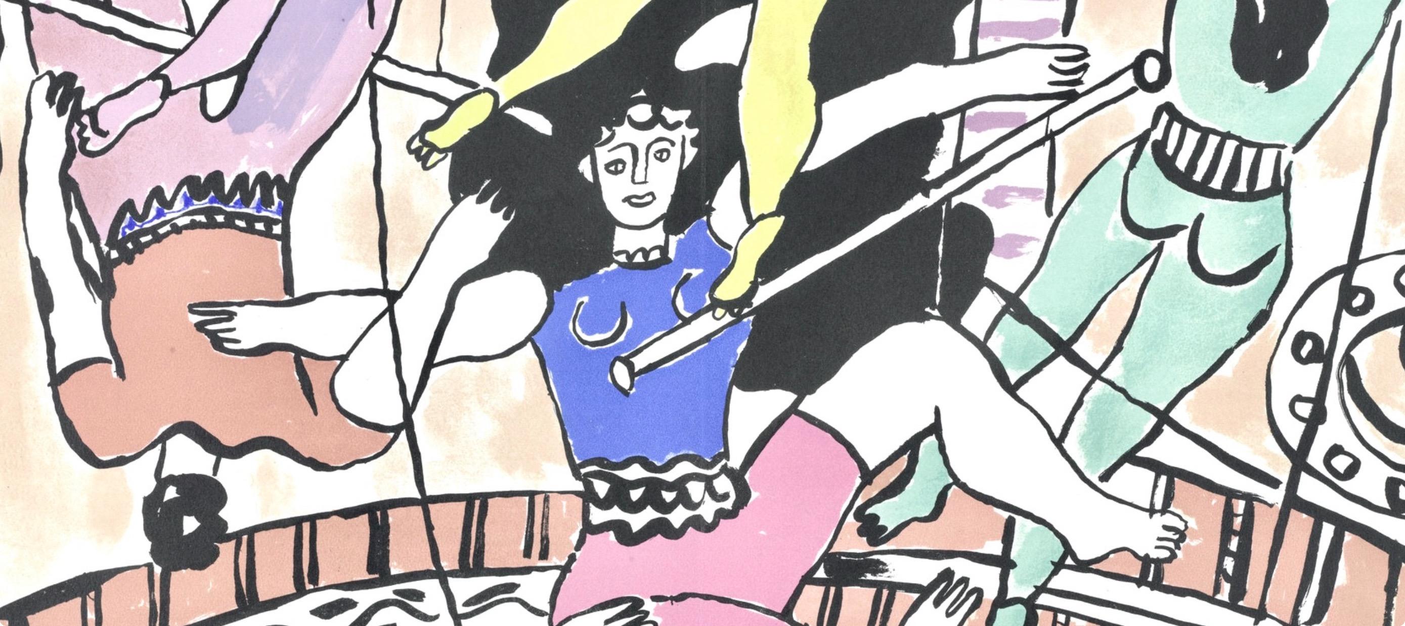 Fernand Leger, Plate 44-45, from Circus, 1950 - Print by Fernand Léger