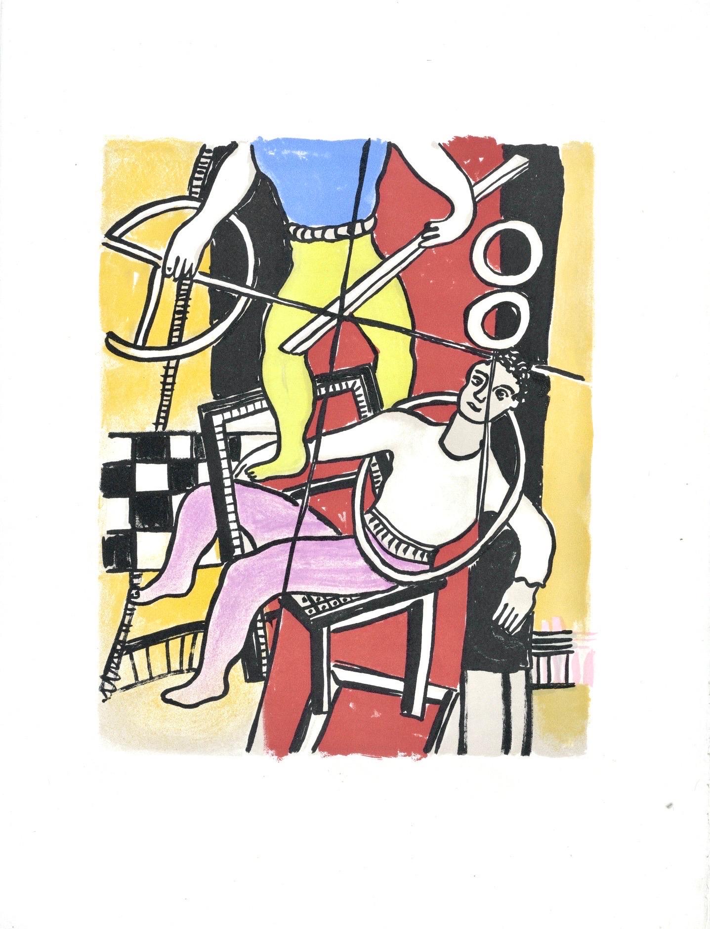 Fernand Leger, Plate 49, from Circus, 1950
