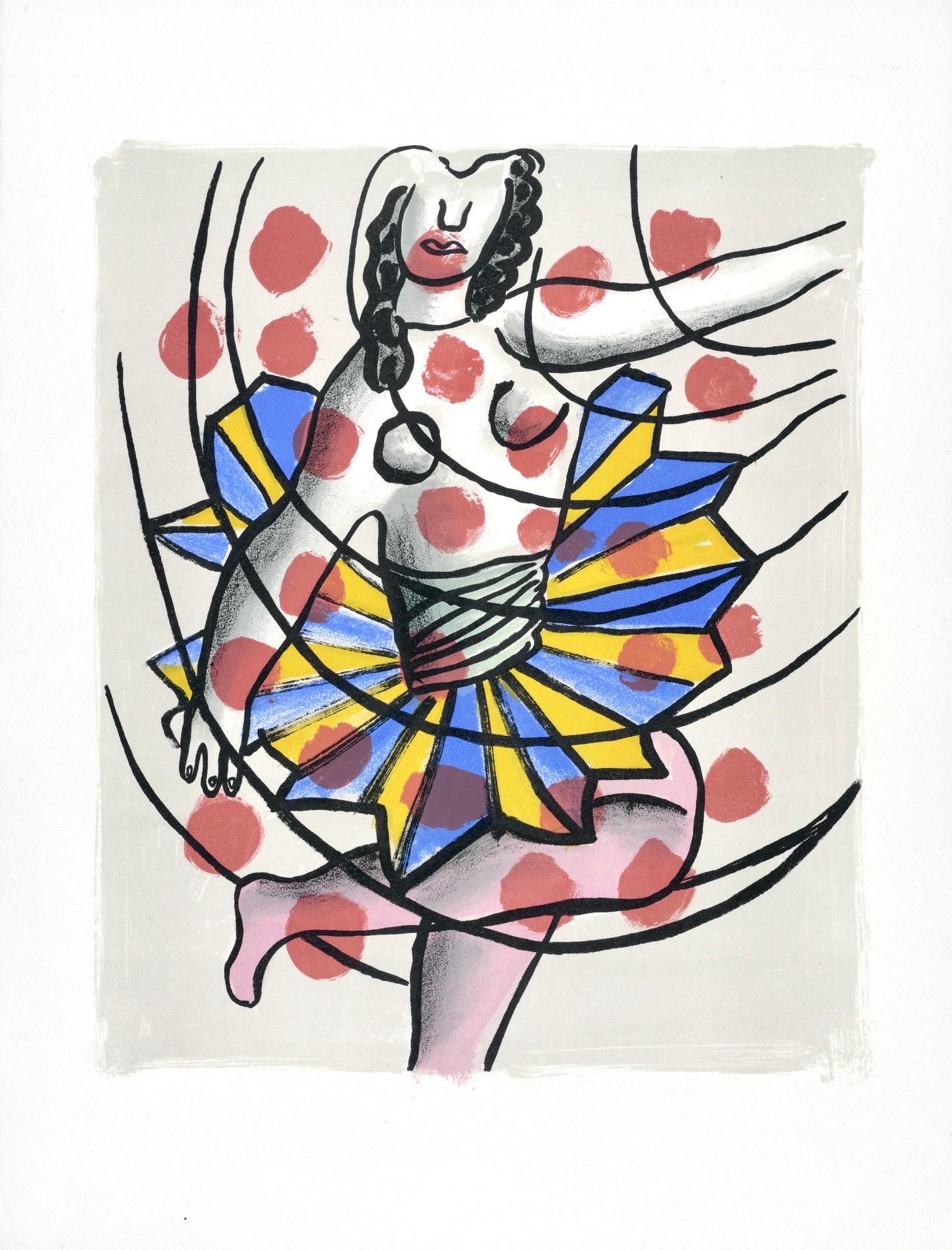 Fernand Leger, Plate 56, from Circus, 1950