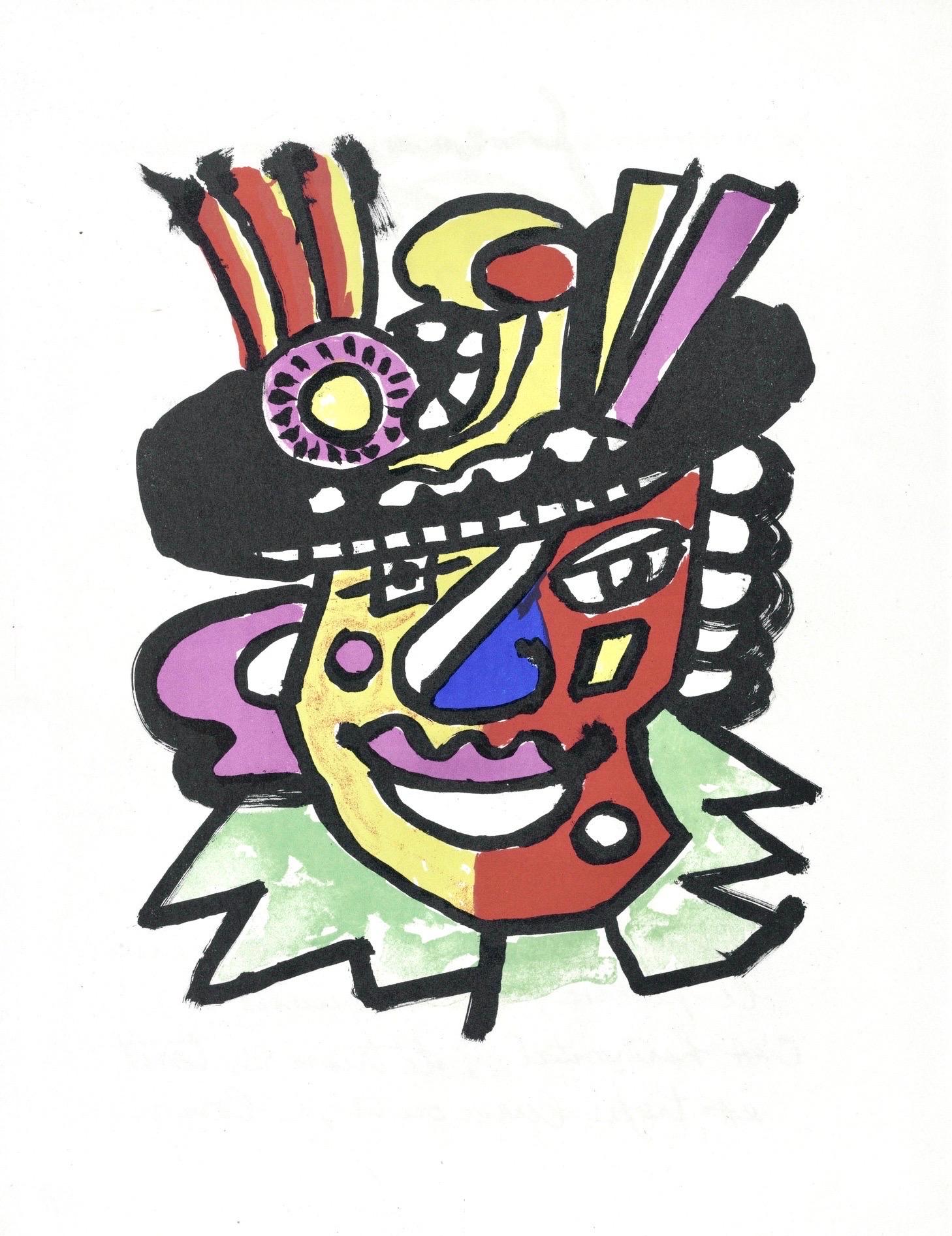 Fernand Leger, Plate 74, from Circus, 1950