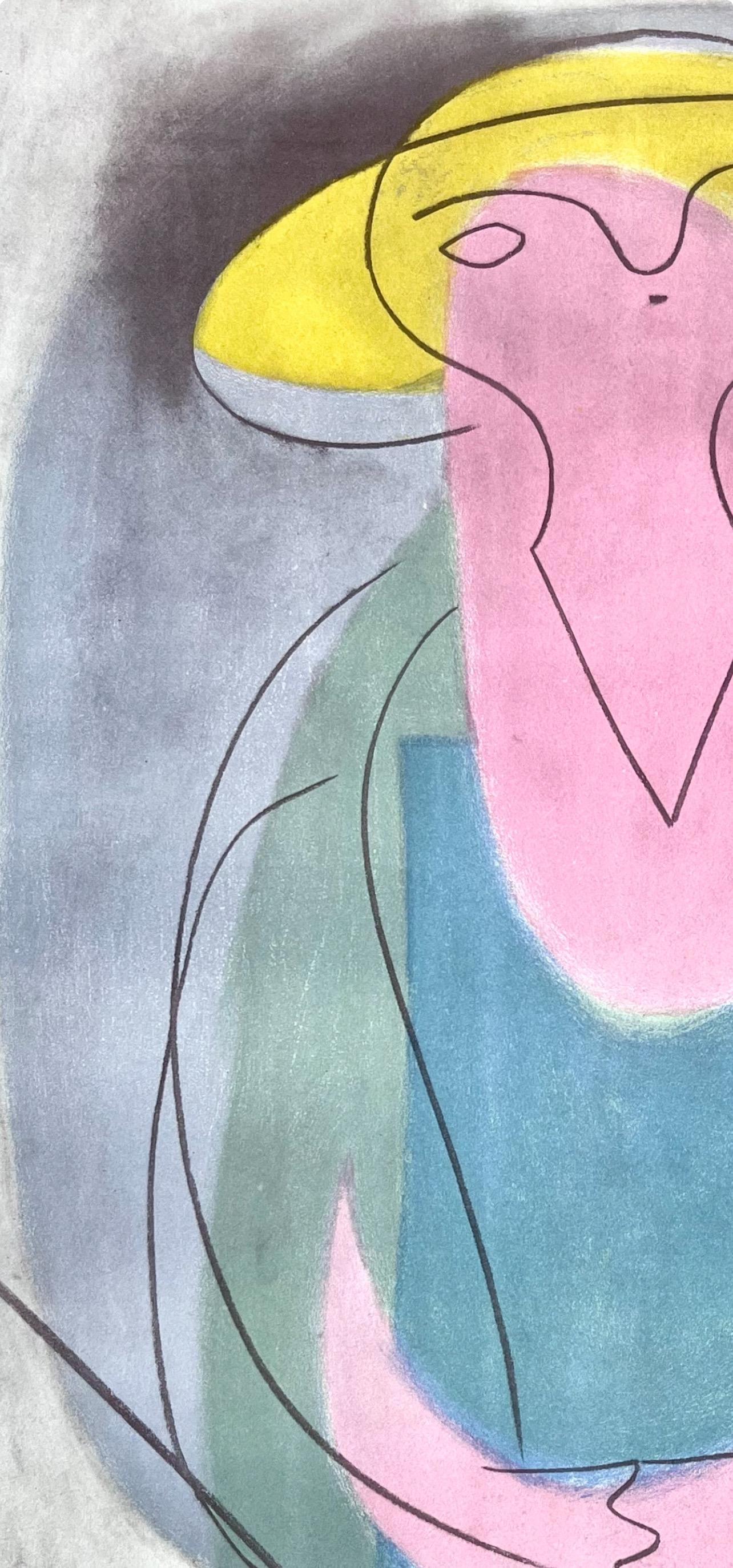 Picasso, Portrait of a Lady, Picasso : quinze dessins (d'après) - Moderne Print par Pablo Picasso