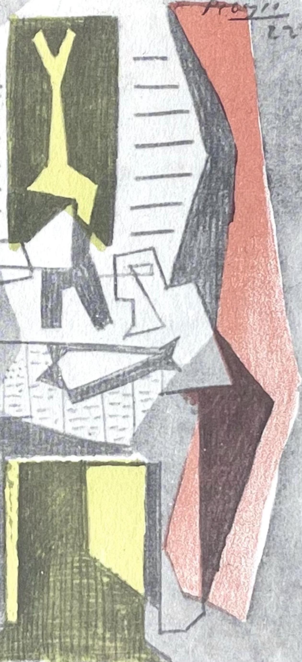 Picasso, Table avant fenêtre, Picasso : quinze dessins (après) - Moderne Print par Pablo Picasso