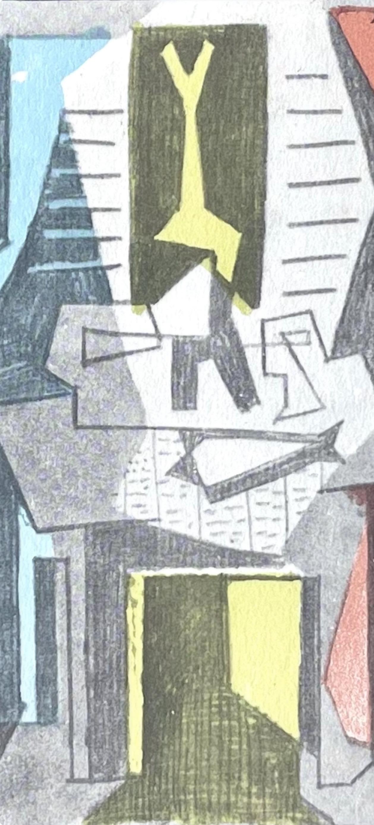 Picasso, Table avant fenêtre, Picasso : quinze dessins (après) - Print de Pablo Picasso