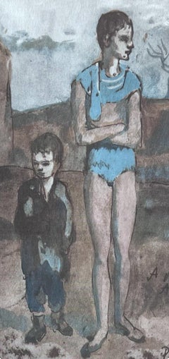 Pablo Picasso, Harlequin and Boy, from Fifteen Drawings, 1946 (after)