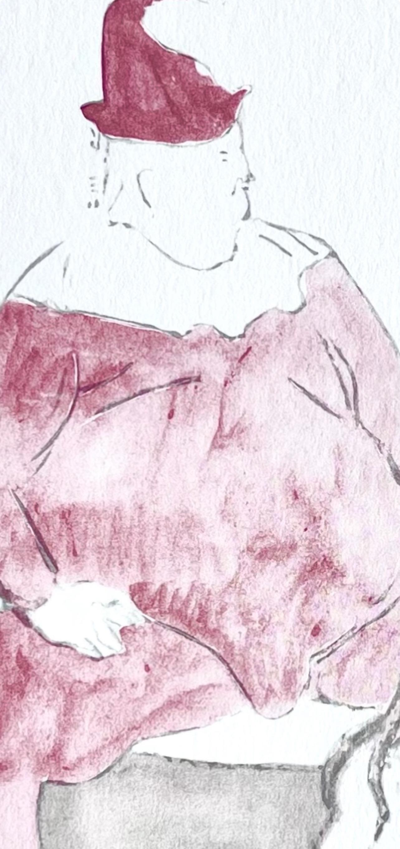 Picasso, Saltimbanque, Picasso : quinze dessins (d'après) - Moderne Print par Pablo Picasso