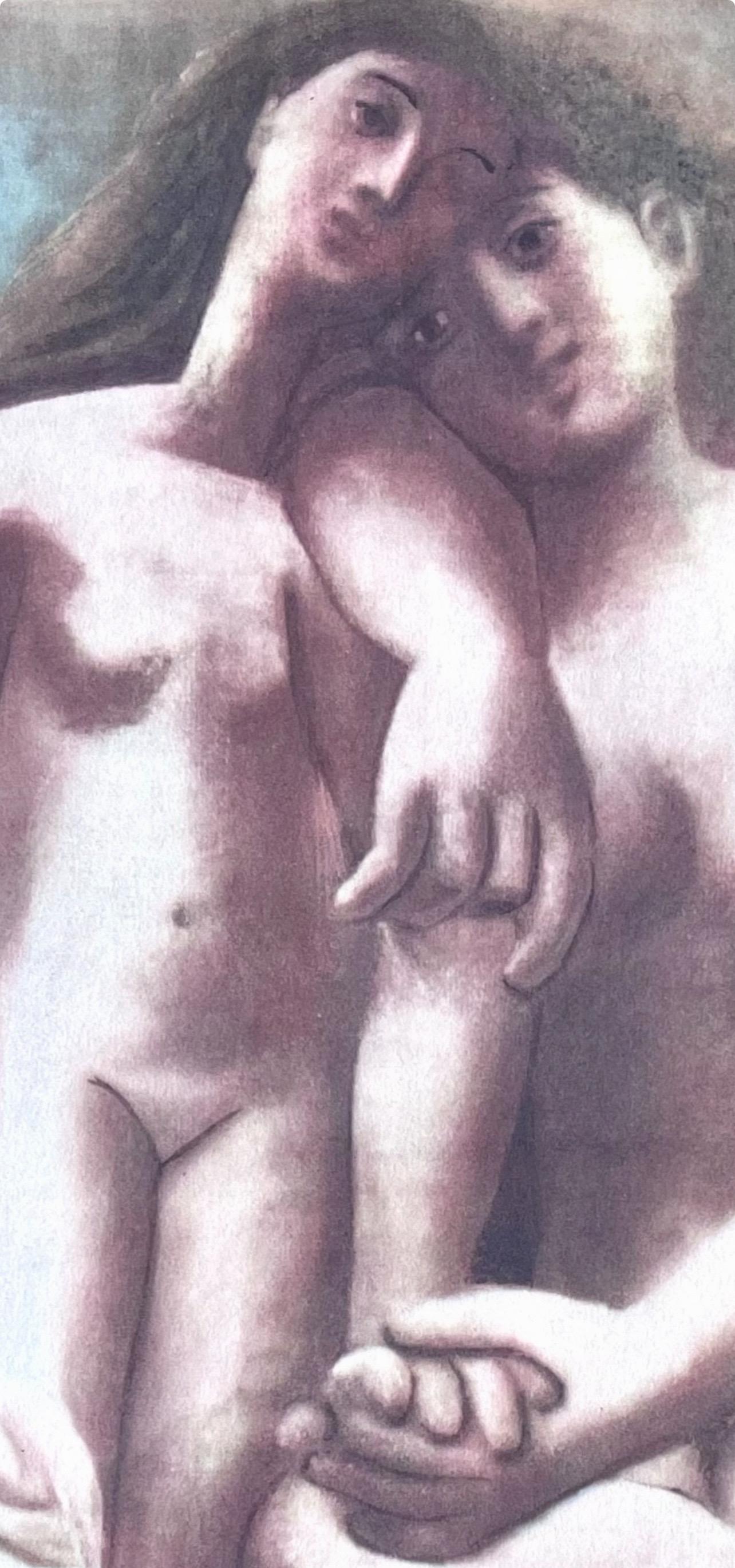 Picasso, Two Nudes, Picasso : quinze dessins (après) - Print de Pablo Picasso