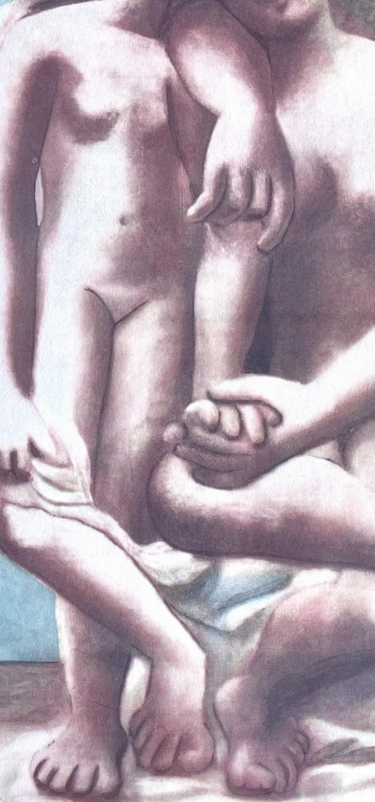 Picasso, Two Nudes, Picasso : quinze dessins (après) - Moderne Print par Pablo Picasso