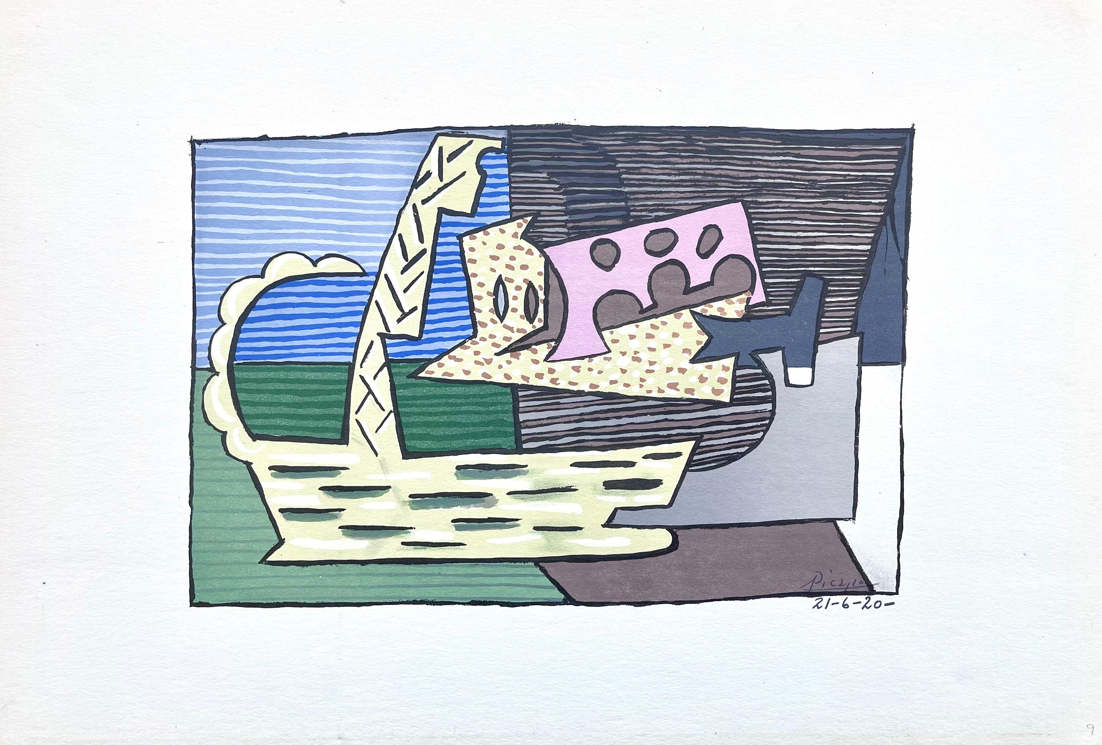 Lithographie und Schablone auf Velinpapier. Unsigniert und nicht nummeriert, wie ausgegeben. Guter Zustand. Anmerkungen: Aus dem Folio, Picasso: Fünfzehn Zeichnungen, 1946. Veröffentlicht von Pantheon Books, Inc. in New York; gerendert und gedruckt