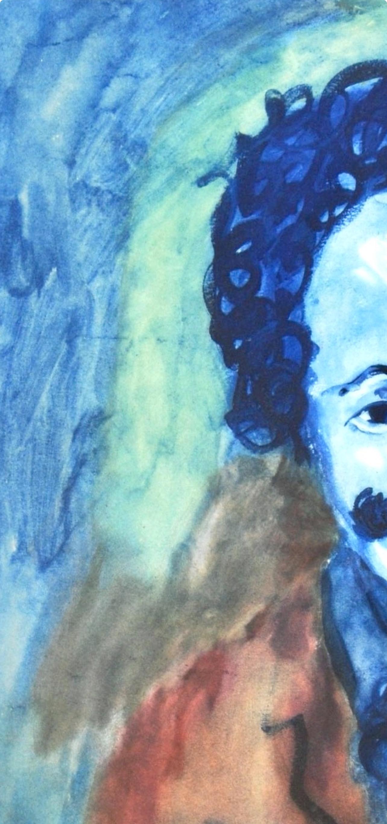 Picasso, Composition, Les Bleus de Barcelone (après) - Moderne Print par Pablo Picasso