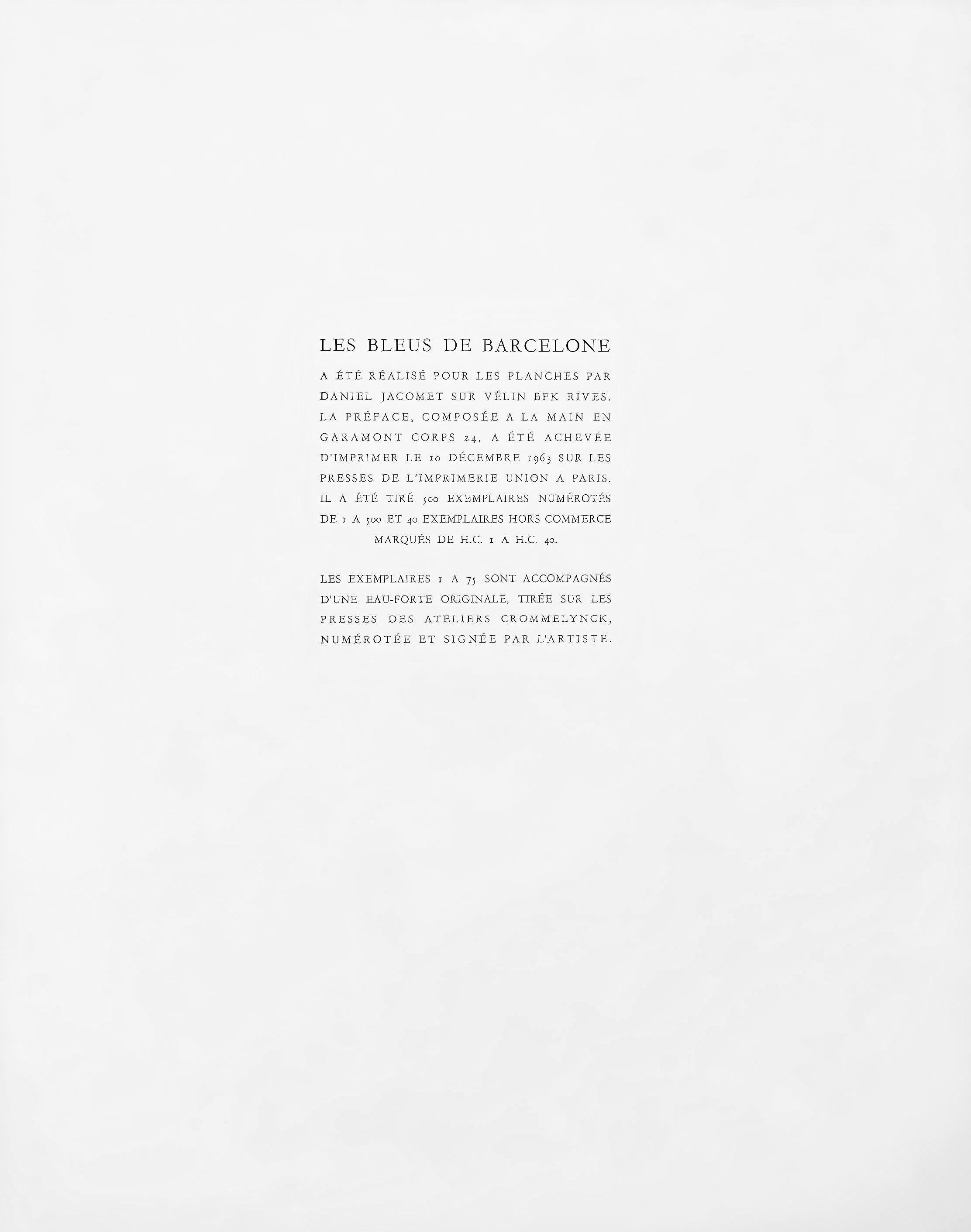 Picasso, Composition, Les Bleus de Barcelone (après) en vente 4