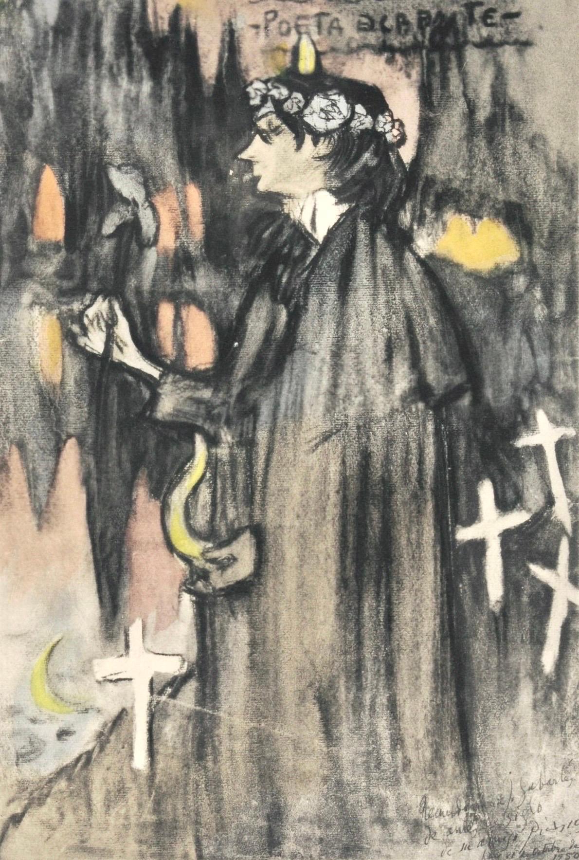 Picasso, Composition, Les Bleus de Barcelone (après)