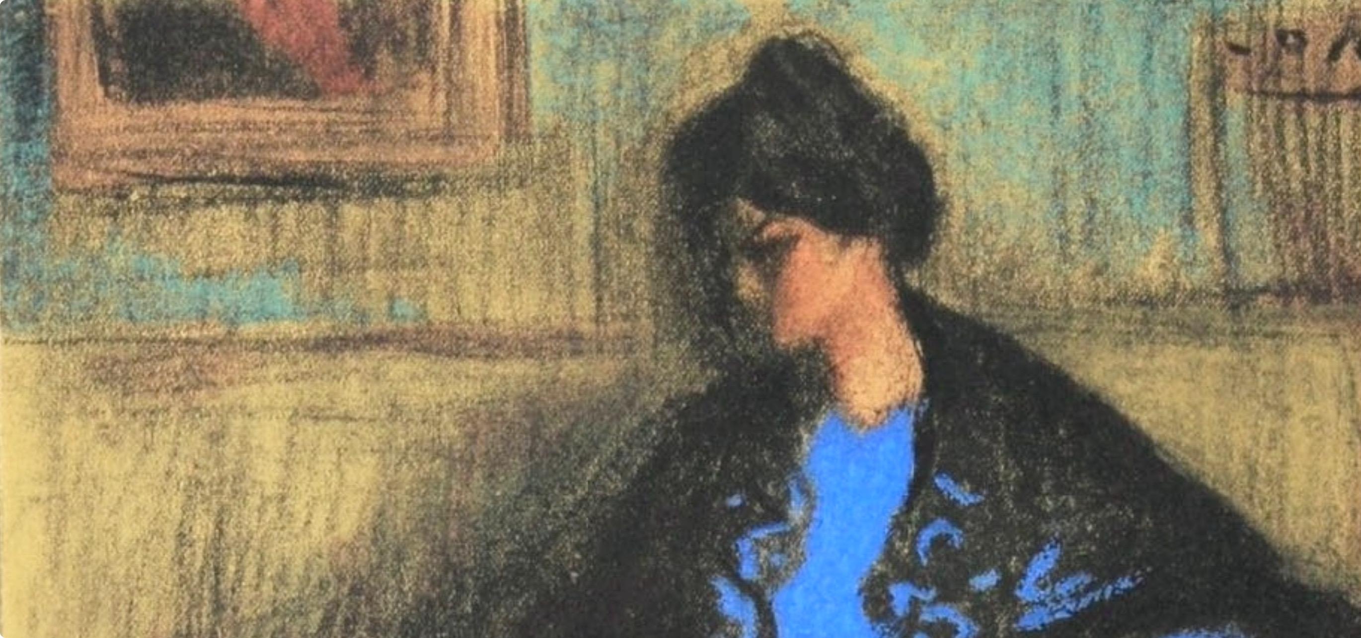 Picasso, Composition, Les Bleus de Barcelone (après) - Noir Figurative Print par Pablo Picasso