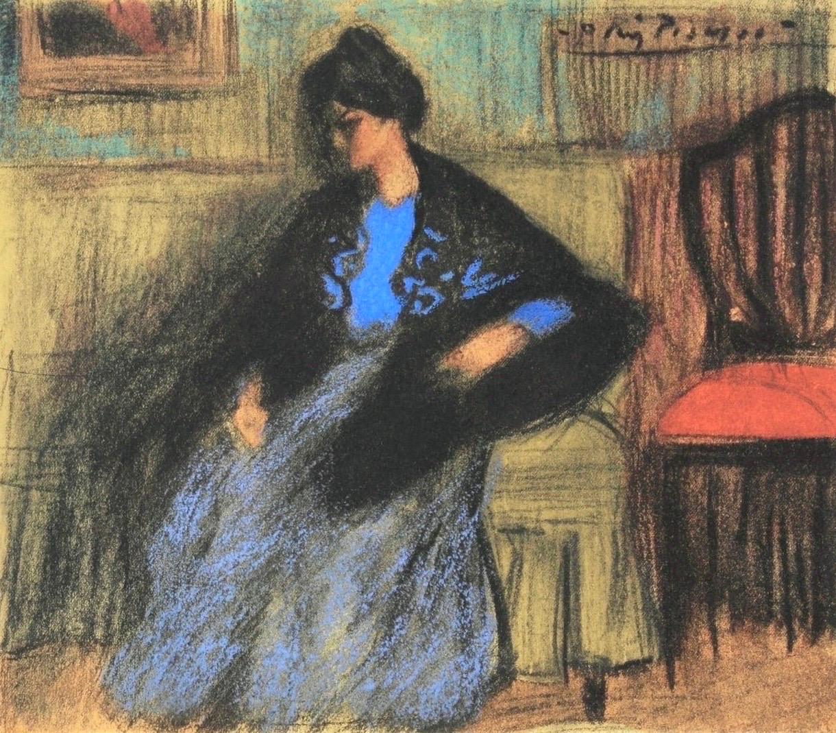 Picasso, Composition, Les Bleus de Barcelone (après)