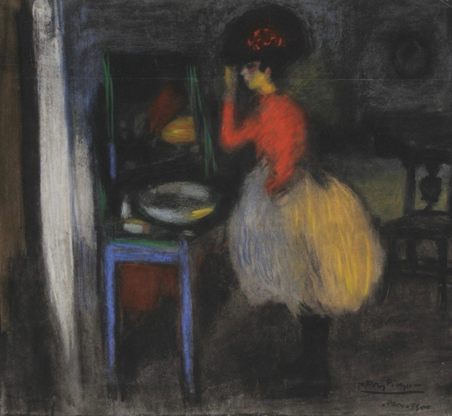 Picasso, Composition, Les Bleus de Barcelone (après)