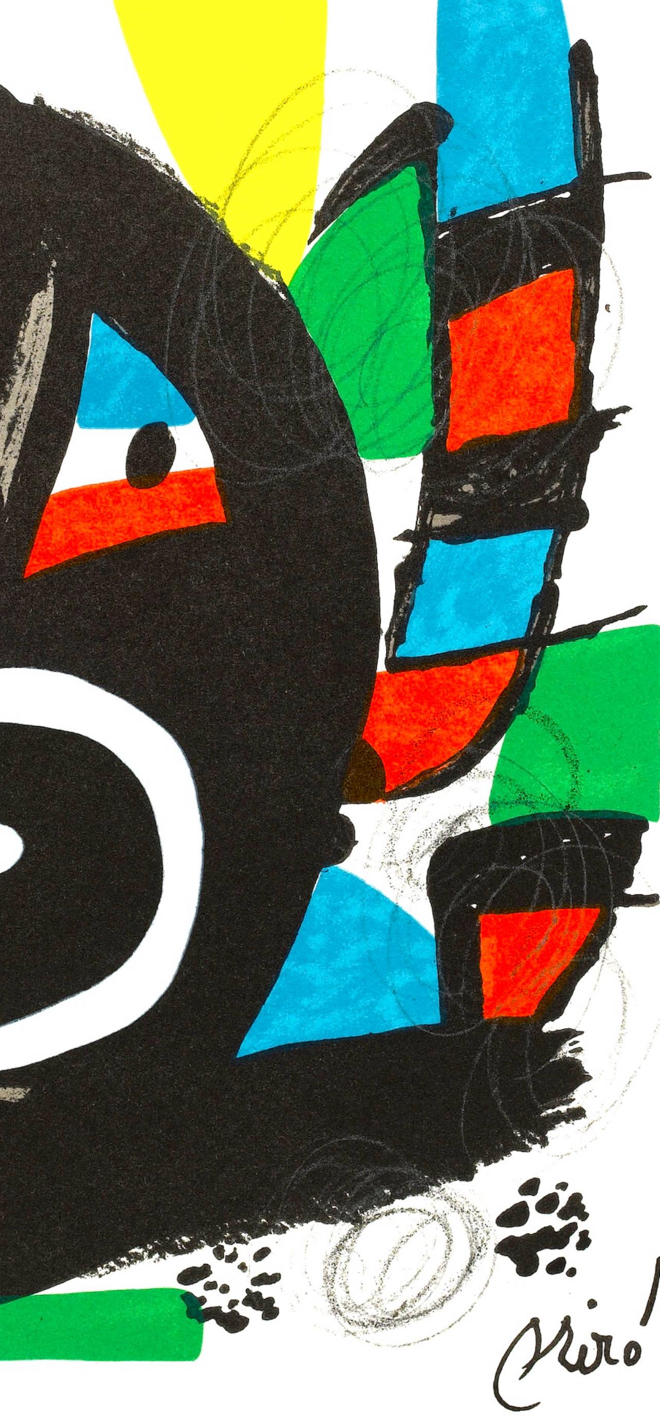 Joan Miro, The Acid Melody, from La Melodie acide, 1980 - Black Figurative Print by Joan Miró