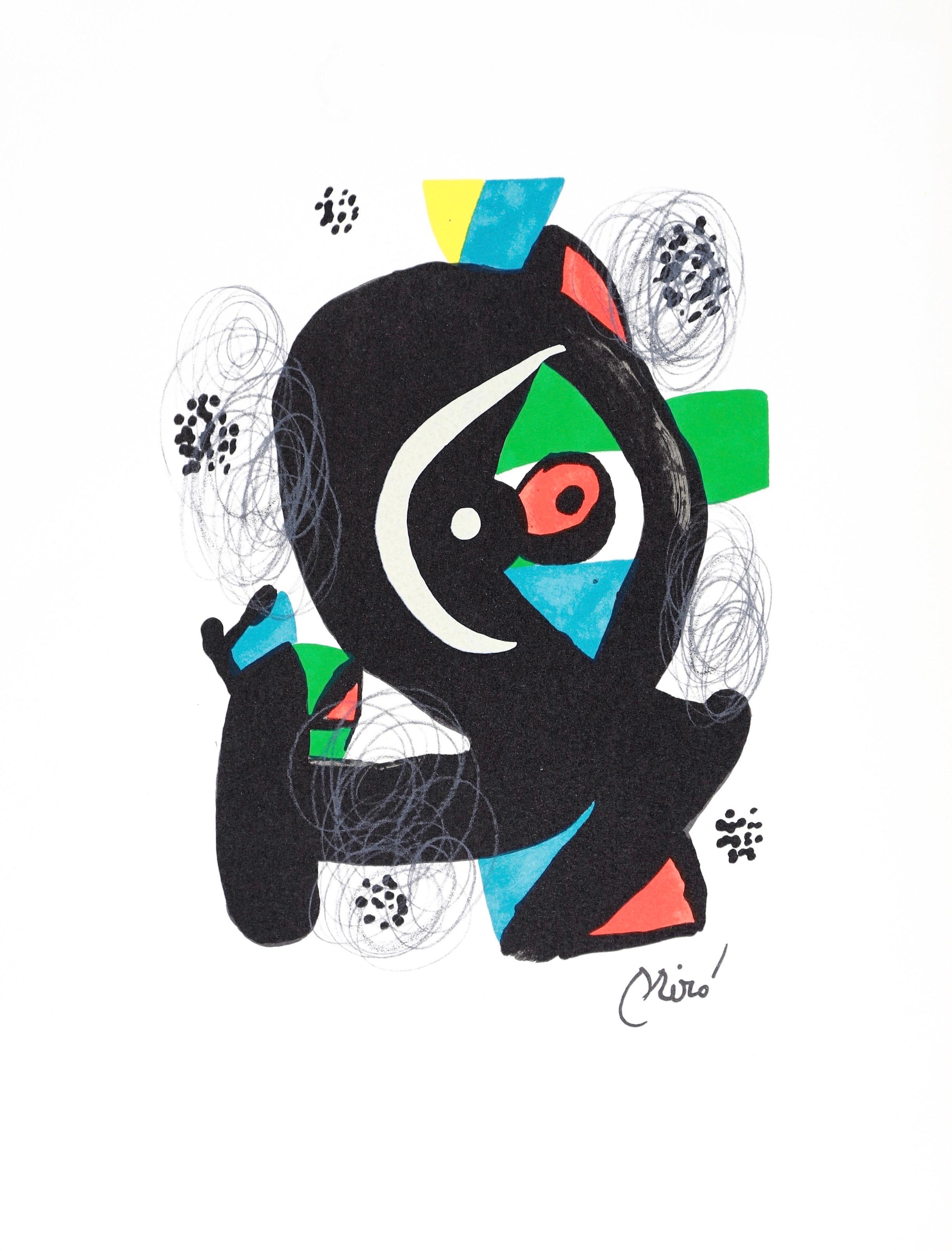 Joan Miro, The Acid Melody, from La Melodie acide, 1980