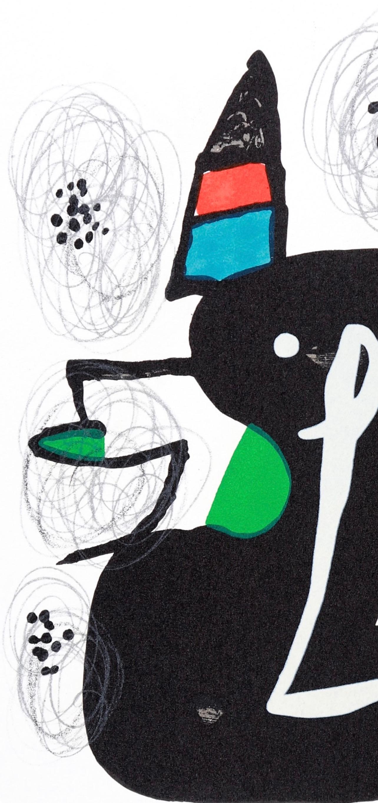 Joan Miro, The Acid Melody, from La Melodie acide, 1980 - Modern Print by Joan Miró