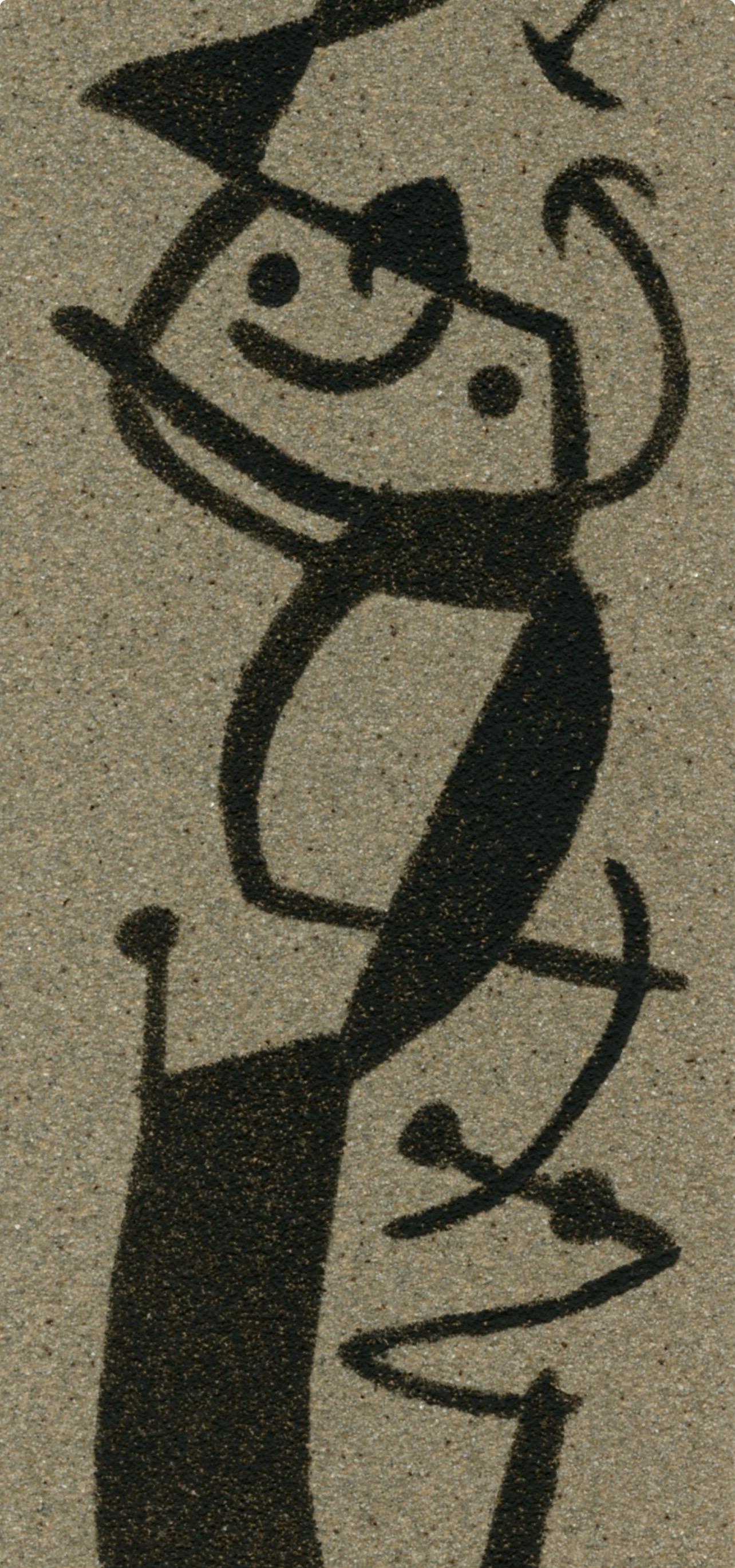 Joan Miro, Untitled, from The Sun Bird, The Moon Bird, Sparks, 1967 (after) - Black Abstract Print by Joan Miró