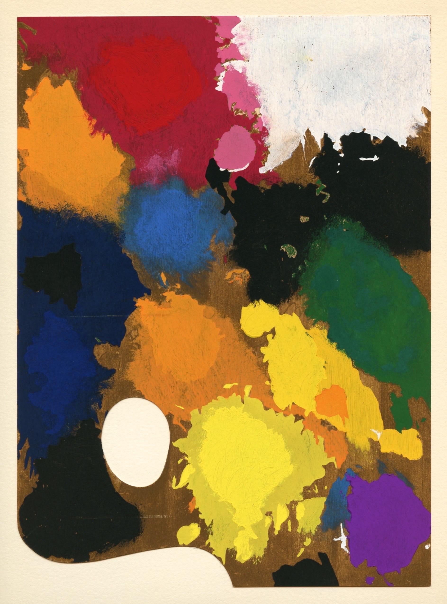 Joan Miró Abstract Print - Joan Miro, Untitled, from The Sun Bird, The Moon Bird, Sparks, 1967 (after)