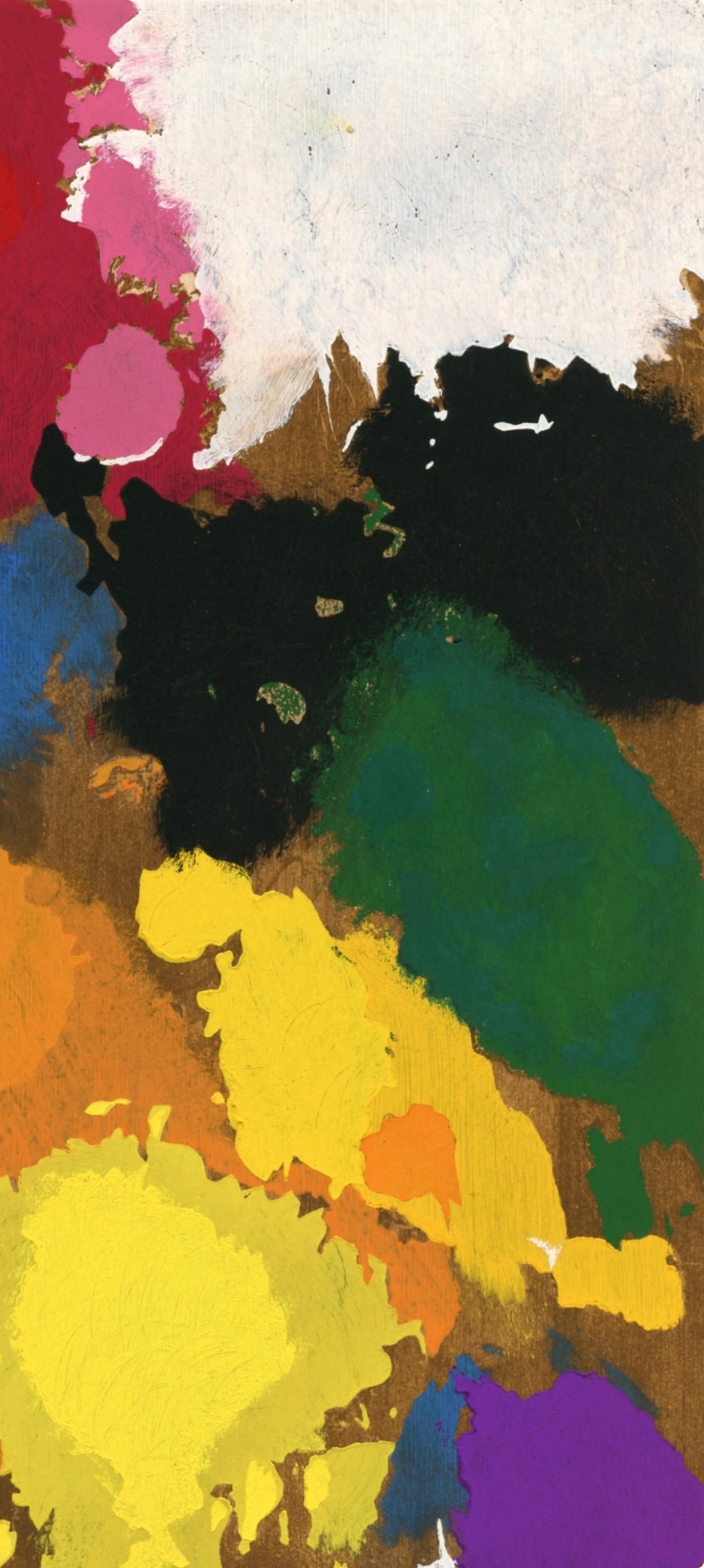 Joan Miro, Untitled, from The Sun Bird, The Moon Bird, Sparks, 1967 (after) - Brown Abstract Print by Joan Miró