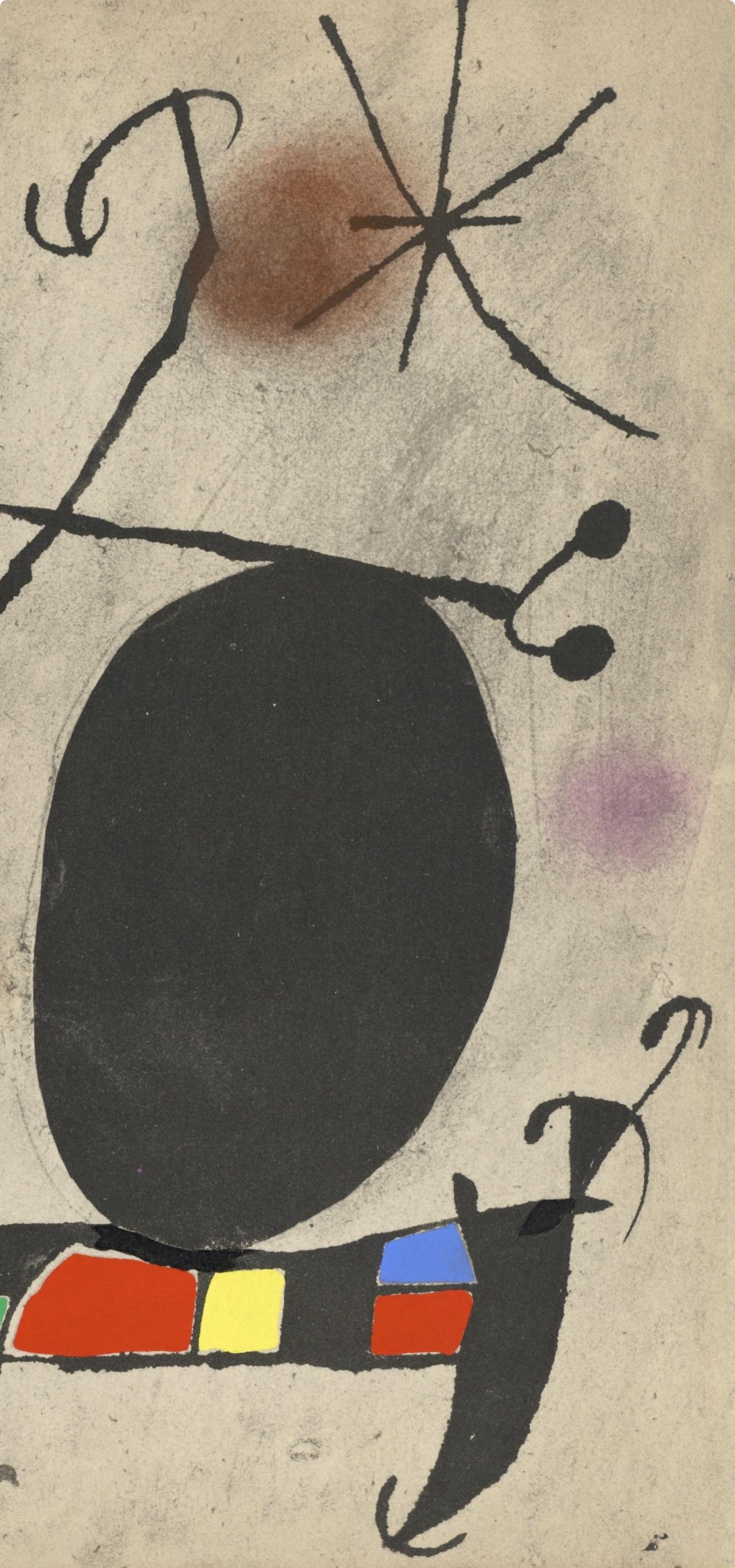 Joan Miro, Untitled, from The Sun Bird, The Moon Bird, Sparks, 1967 (after) - Surrealist Print by Joan Miró