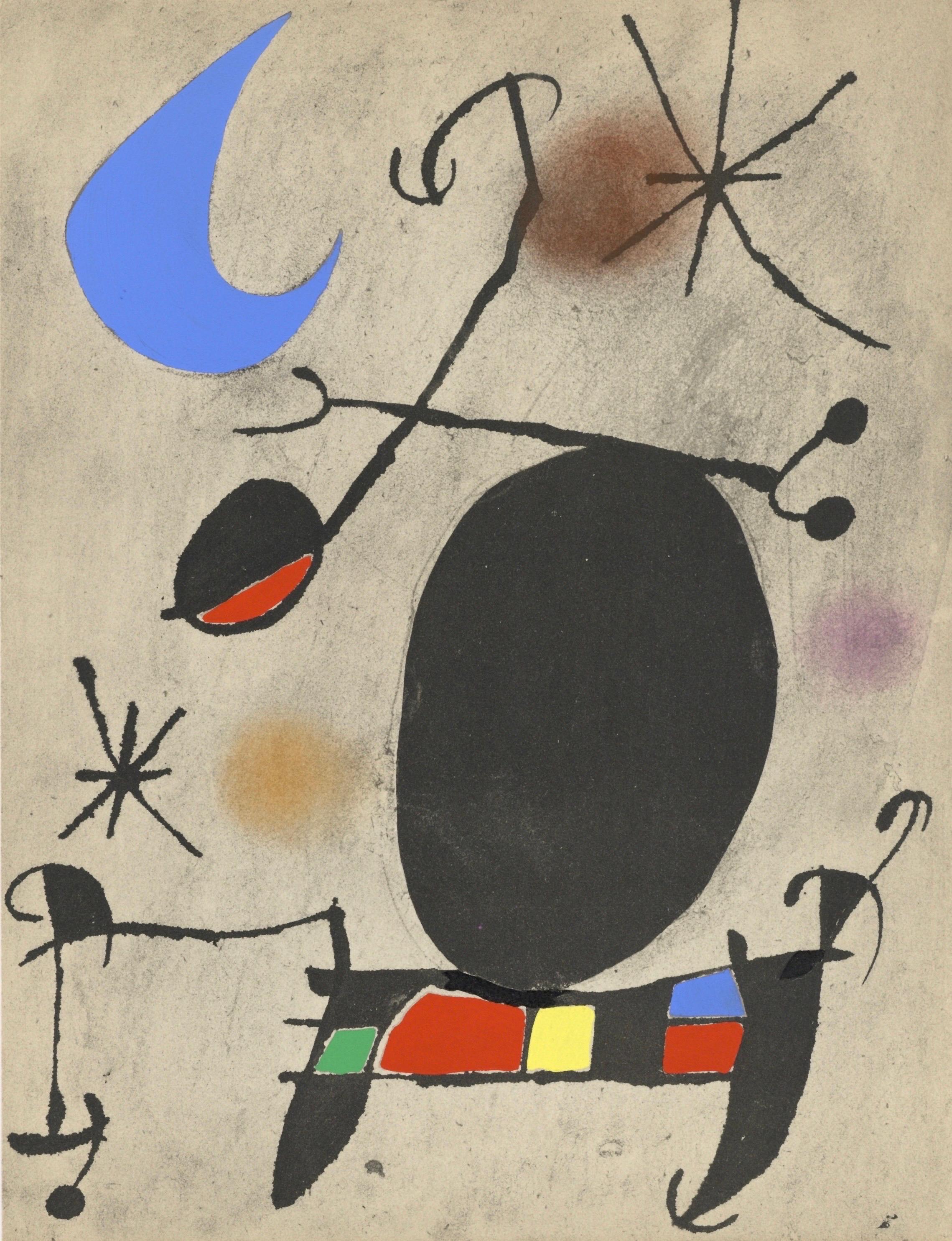 Joan Miro, Untitled, from The Sun Bird, The Moon Bird, Sparks, 1967 (after)