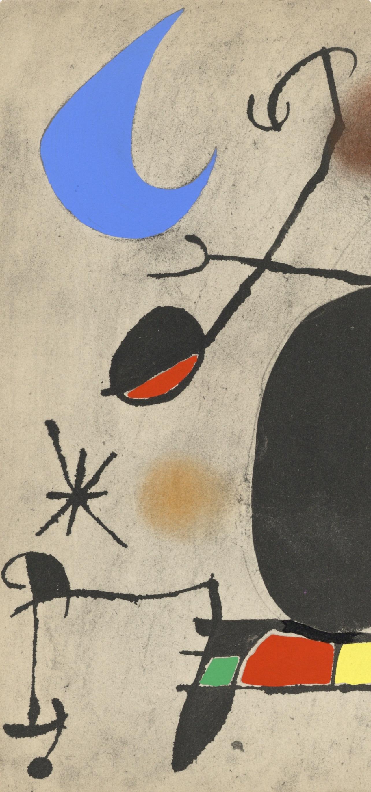 Joan Miro, Untitled, from The Sun Bird, The Moon Bird, Sparks, 1967 (after) - Print by Joan Miró