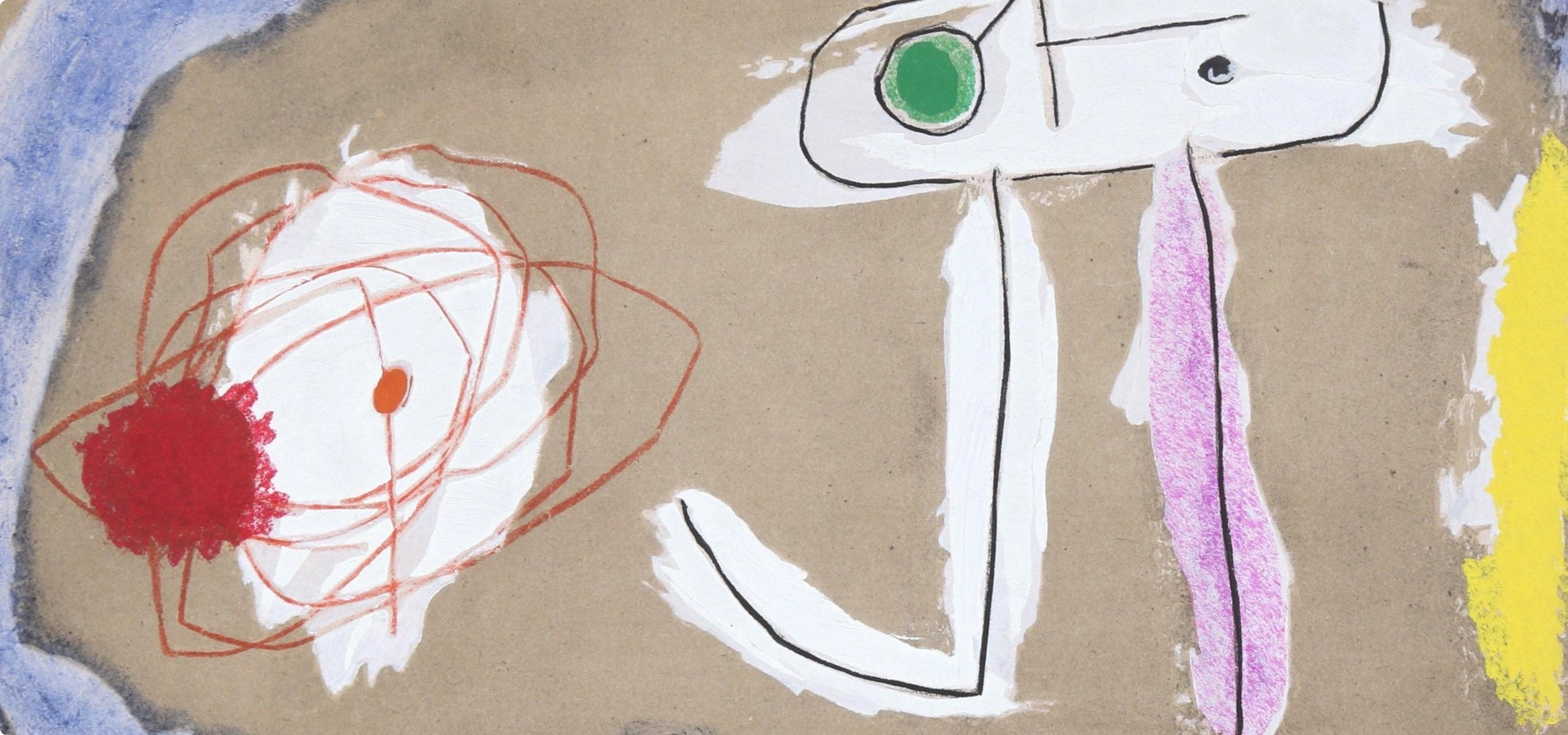 Joan Miro, Figures, from Cardboards 1959–1965, 1965 (after) - Print by Joan Miró